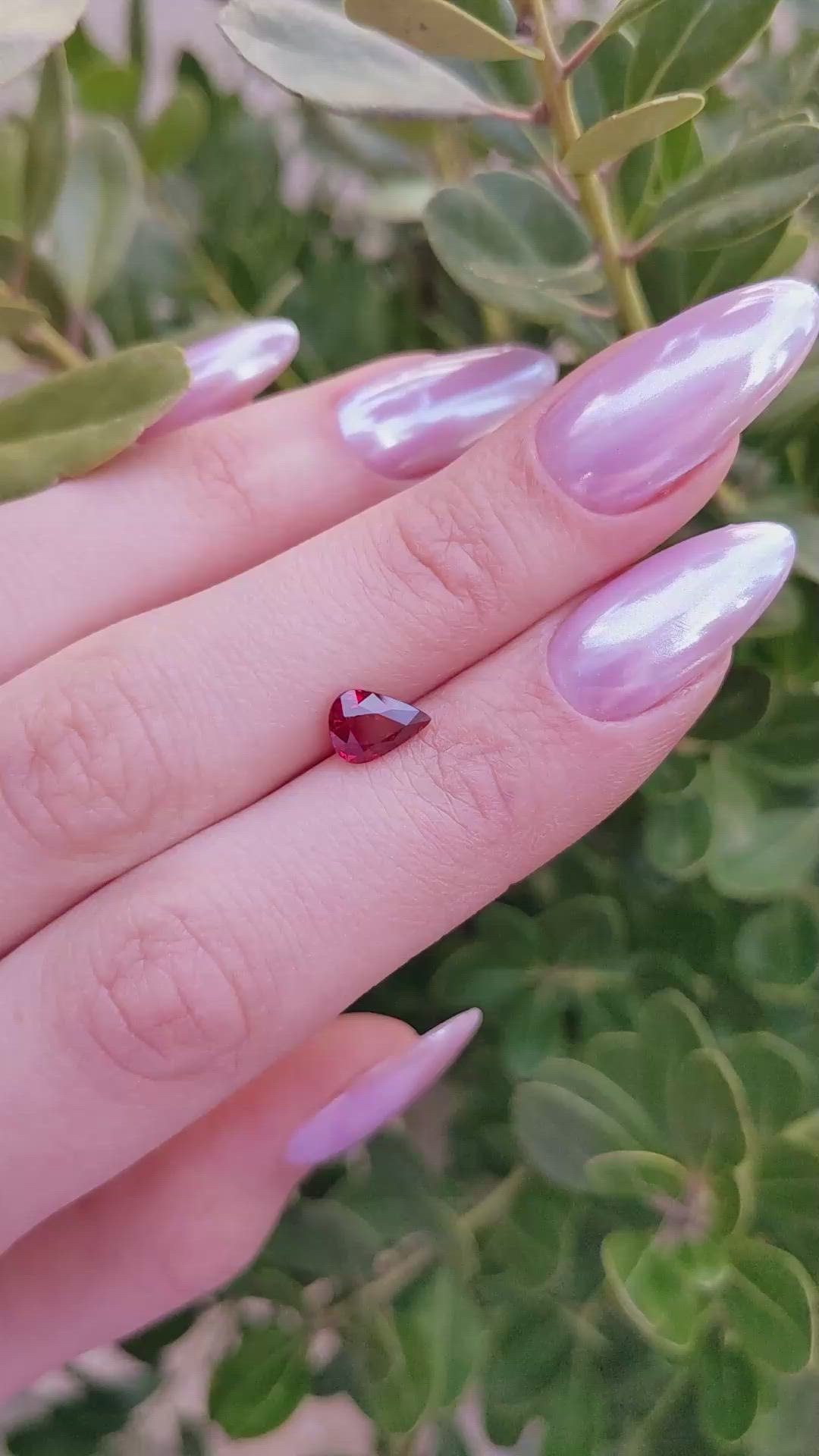 1.45 Ct. Ruby from Mozambique Size Video