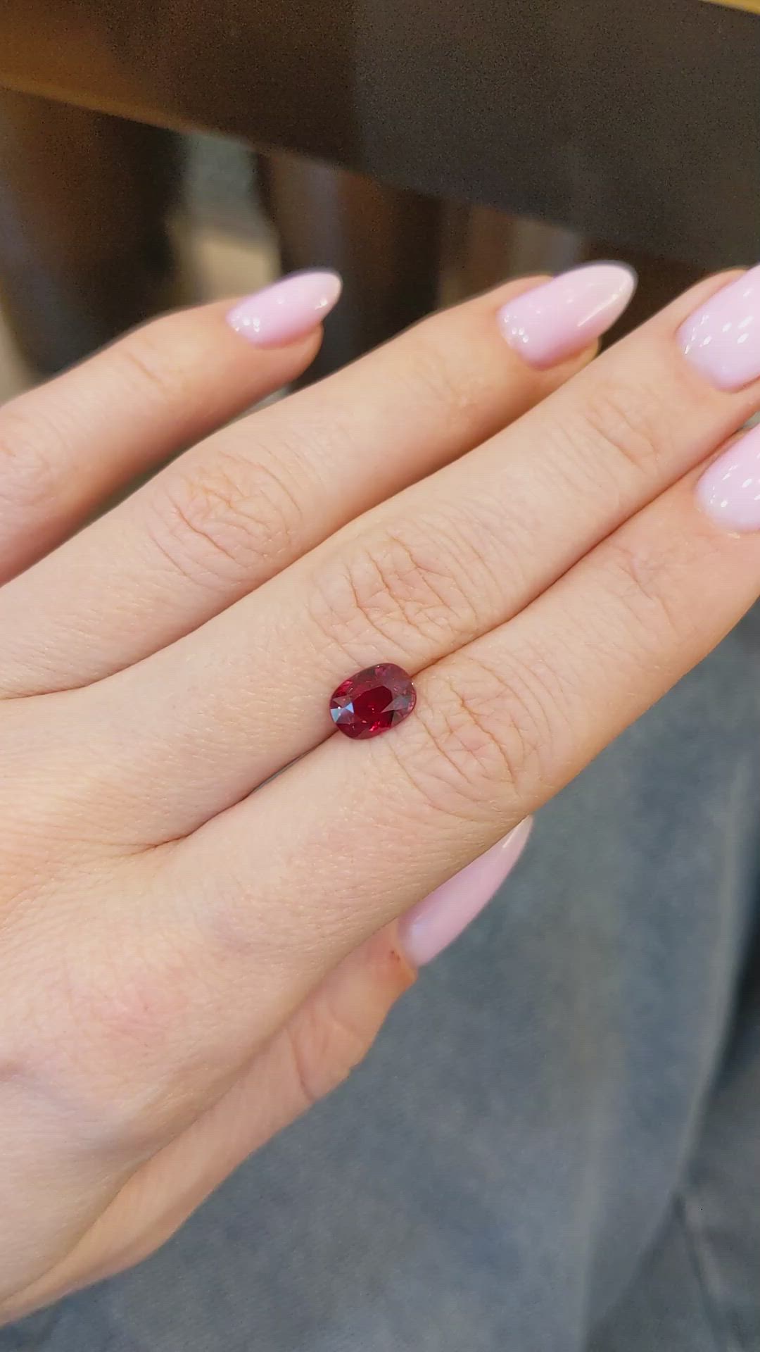 1.65 Ct. Ruby from Mozambique Size Video