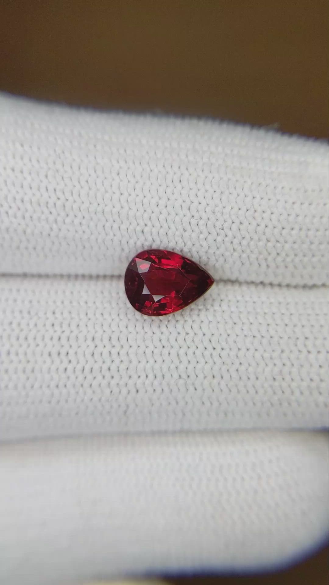 1.68 Ct. Ruby from Mozambique Size Video