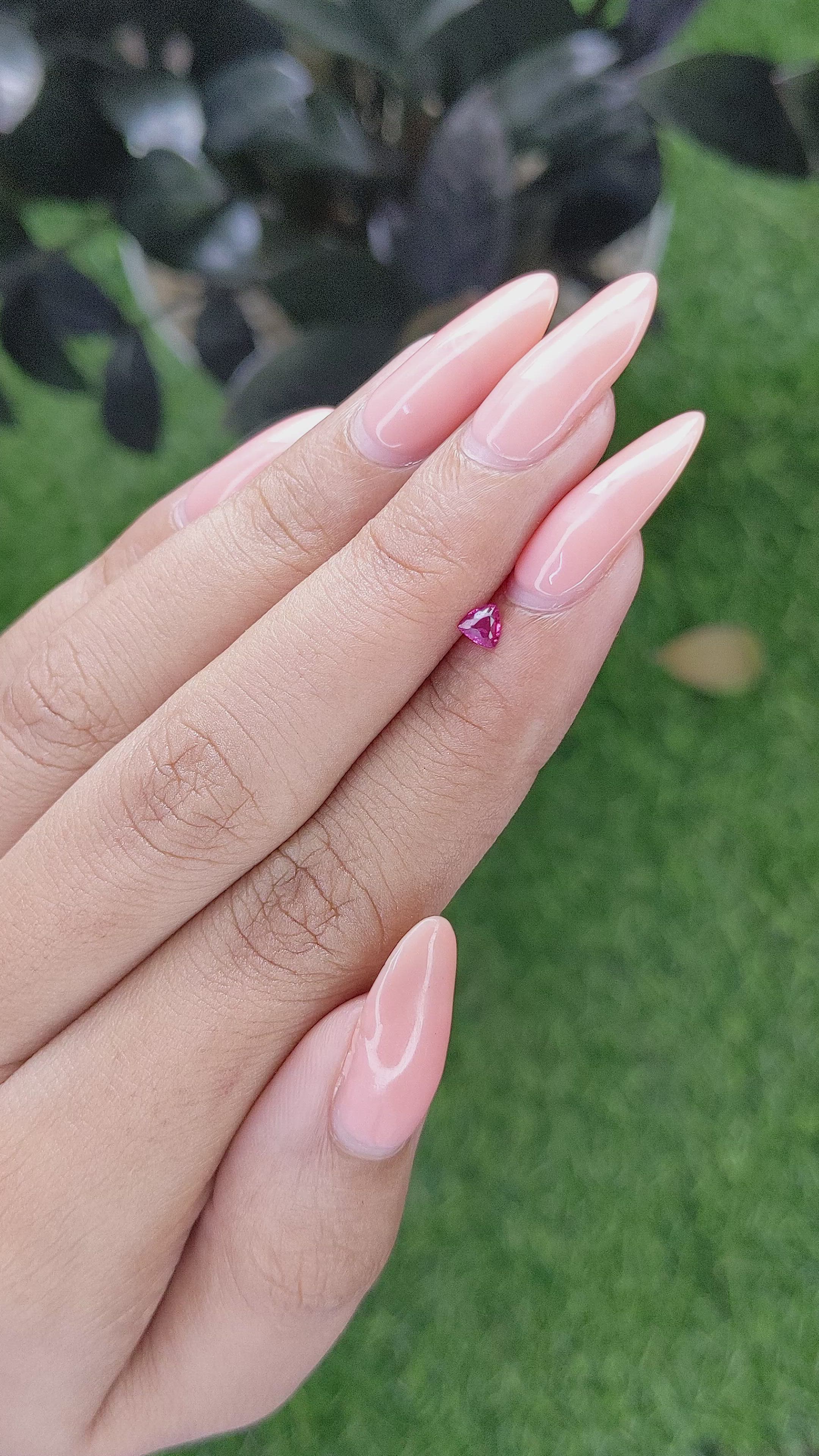 0.18 Ct. Ruby from Madagascar Size Video