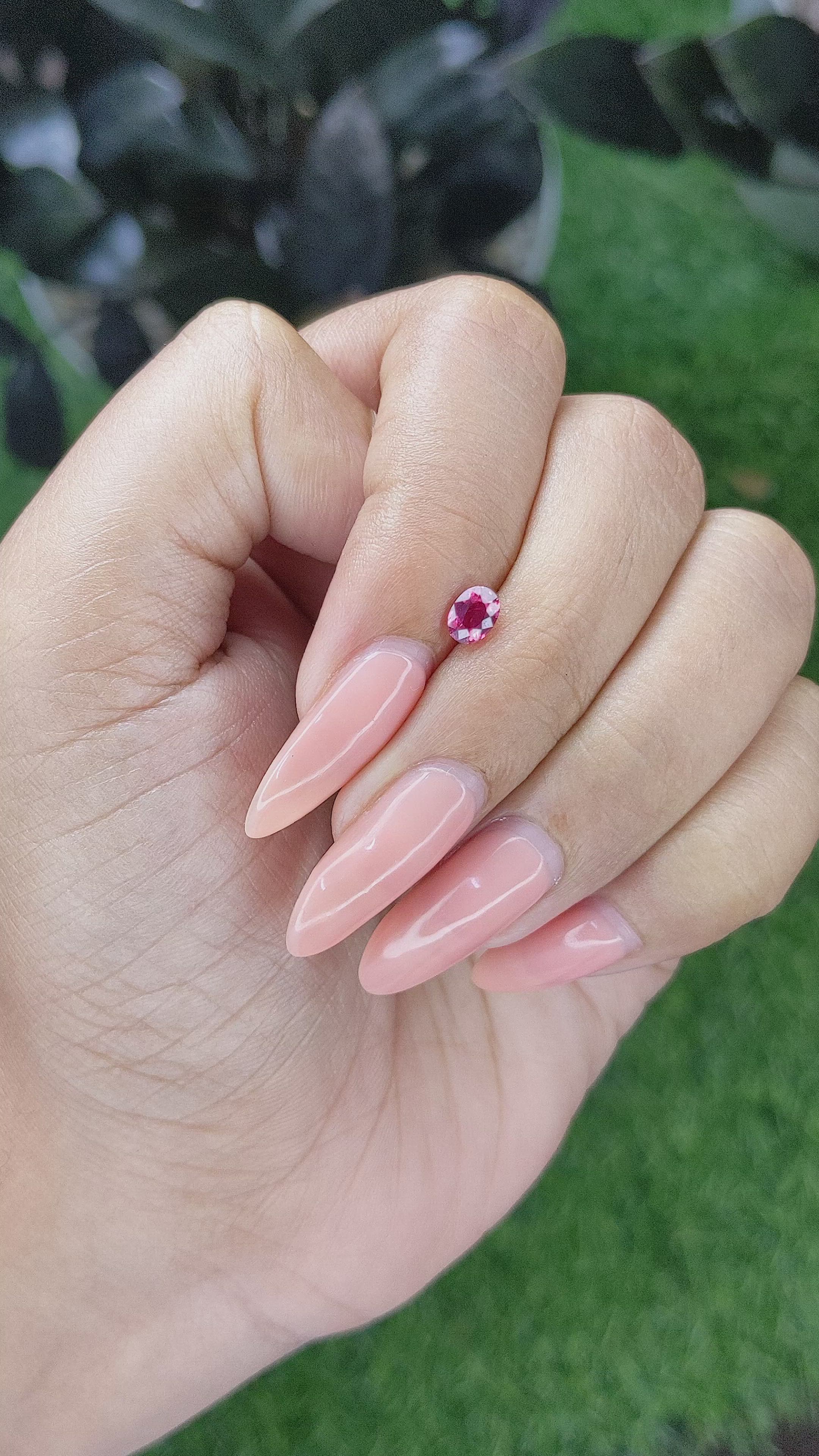 0.46 Ct. Ruby from Madagascar Size Video