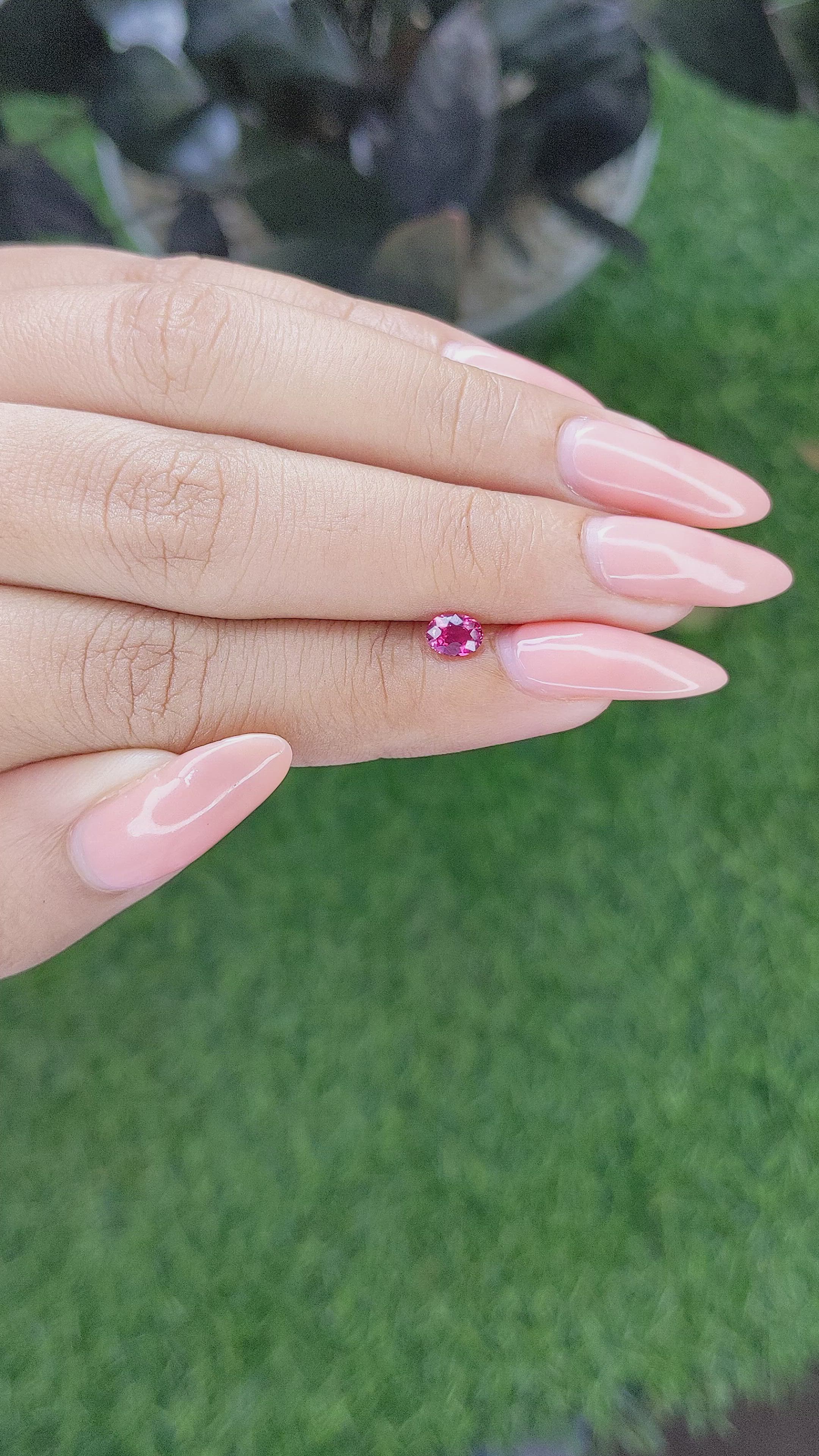 0.46 Ct. Ruby from Madagascar Size Video