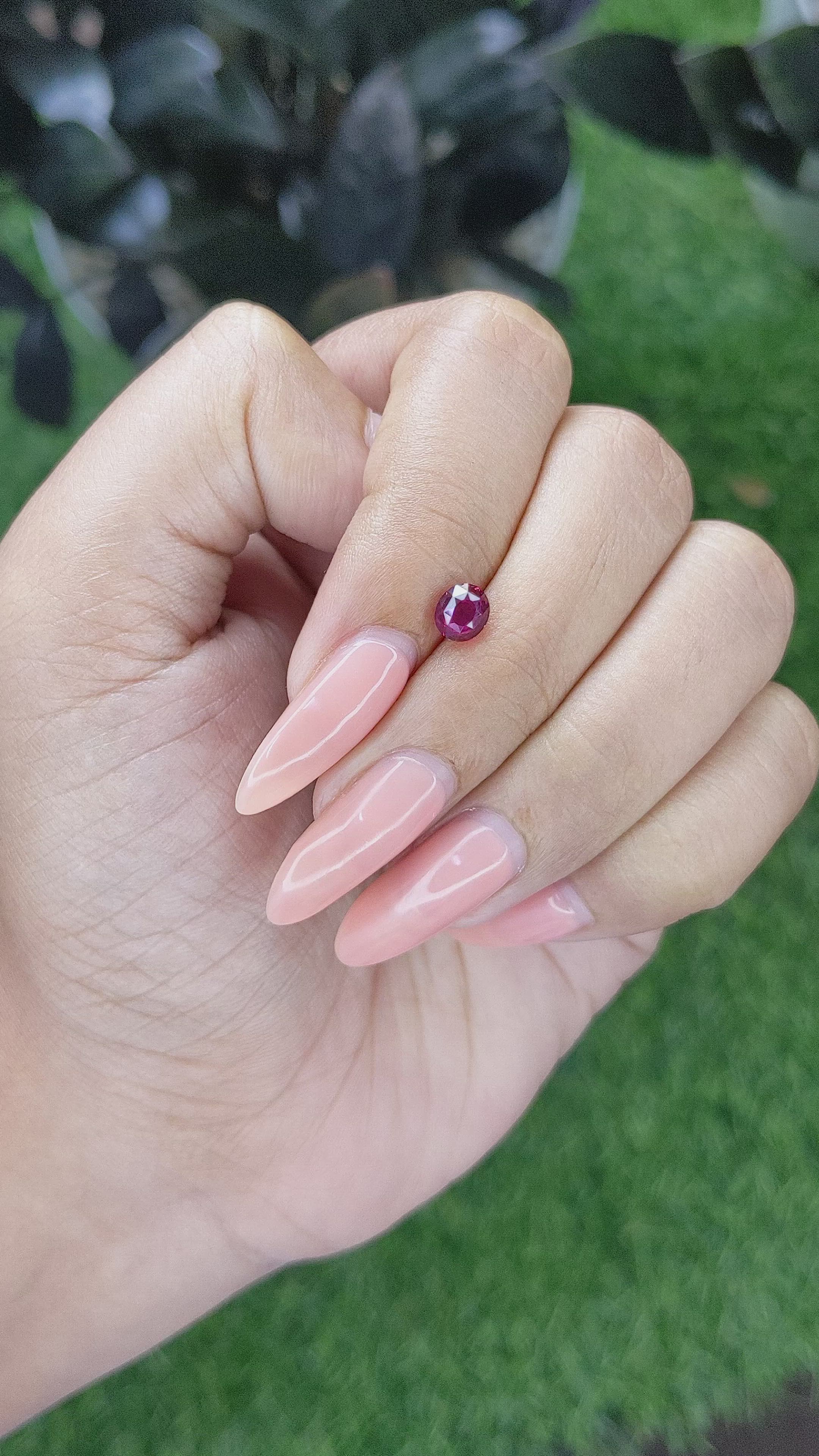 0.77 Ct. Ruby from Madagascar Size Video