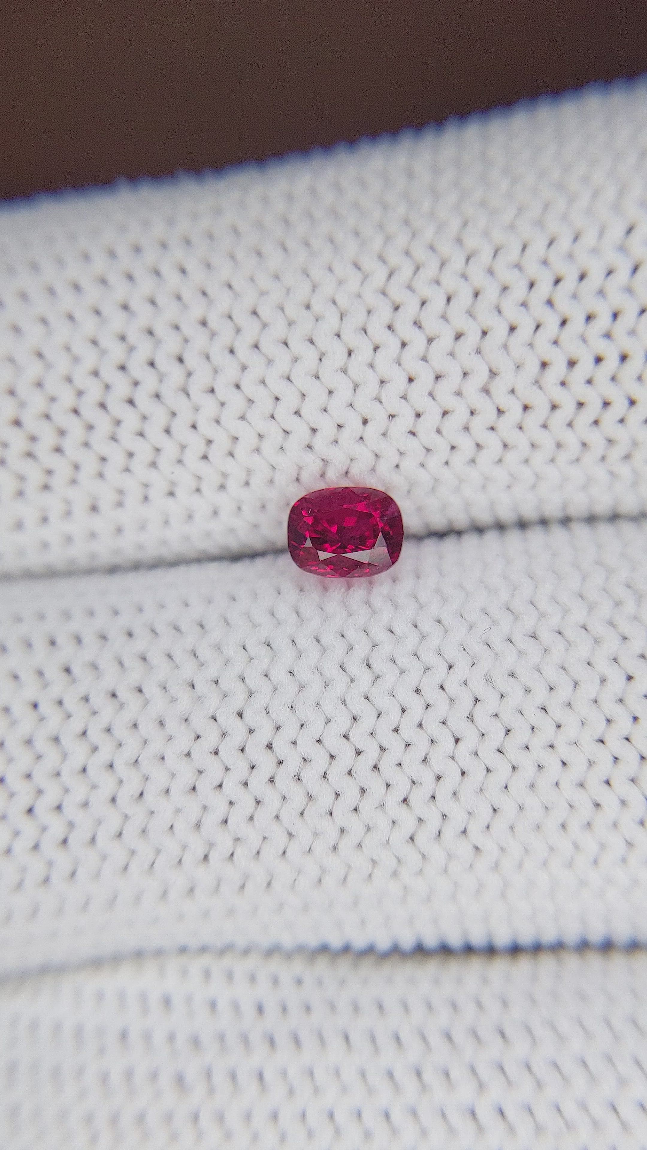 0.70 Ct. Ruby from Madagascar Size Video