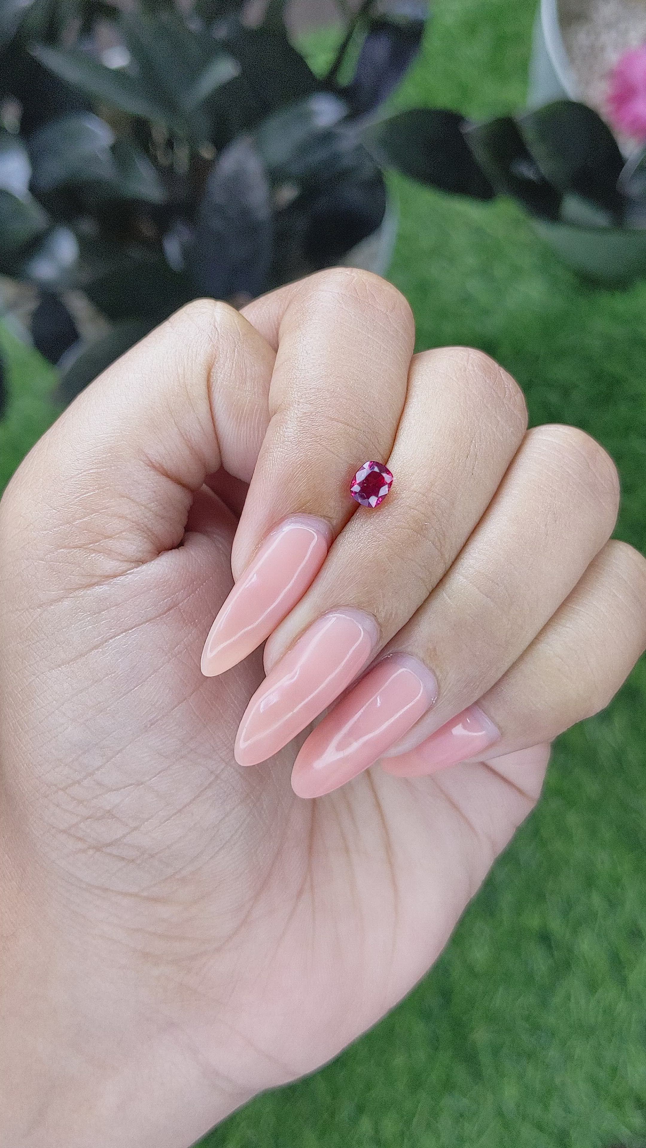 0.68 Ct. Ruby from Madagascar Size Video