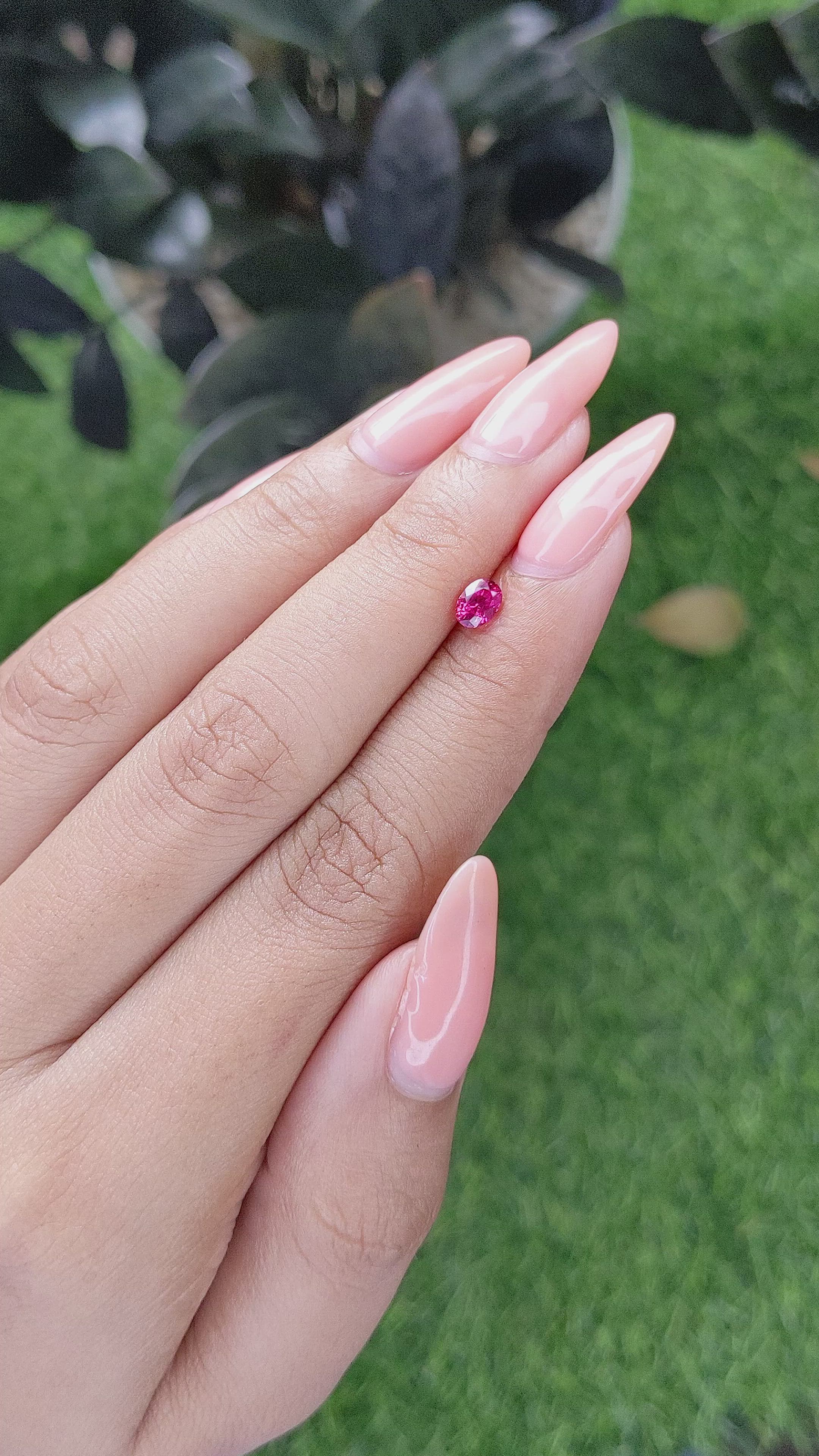 0.47 Ct. Ruby from Madagascar Size Video