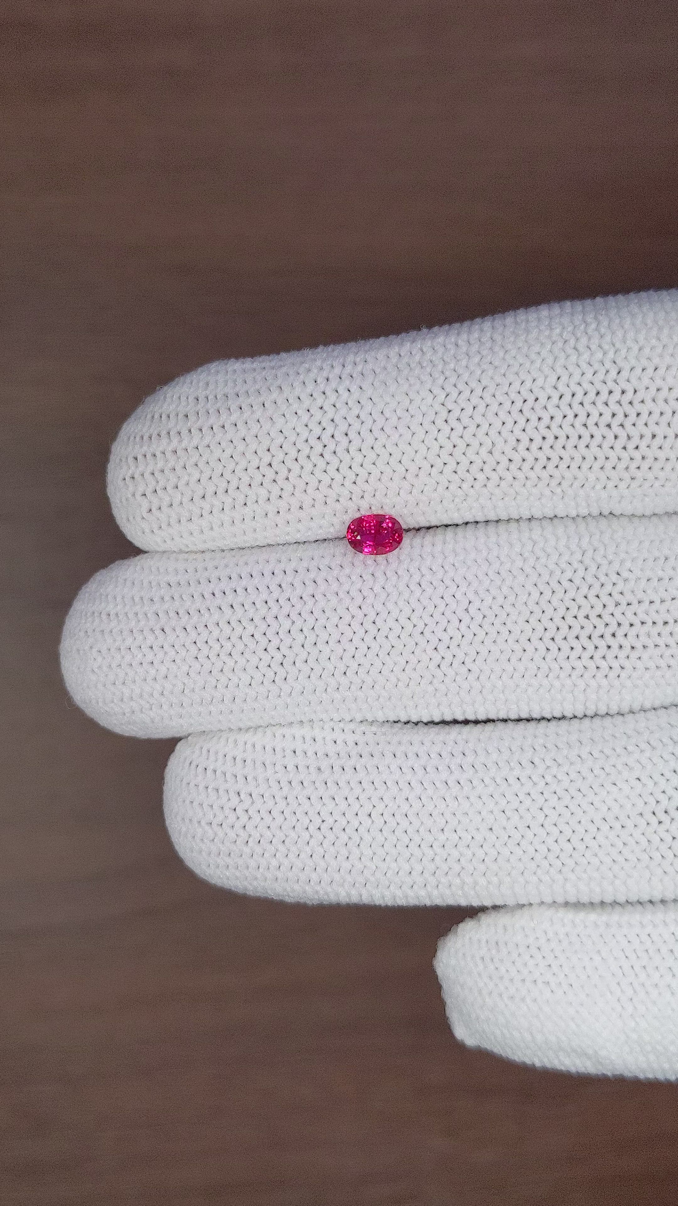 0.39 Ct. Ruby from Madagascar Size Video