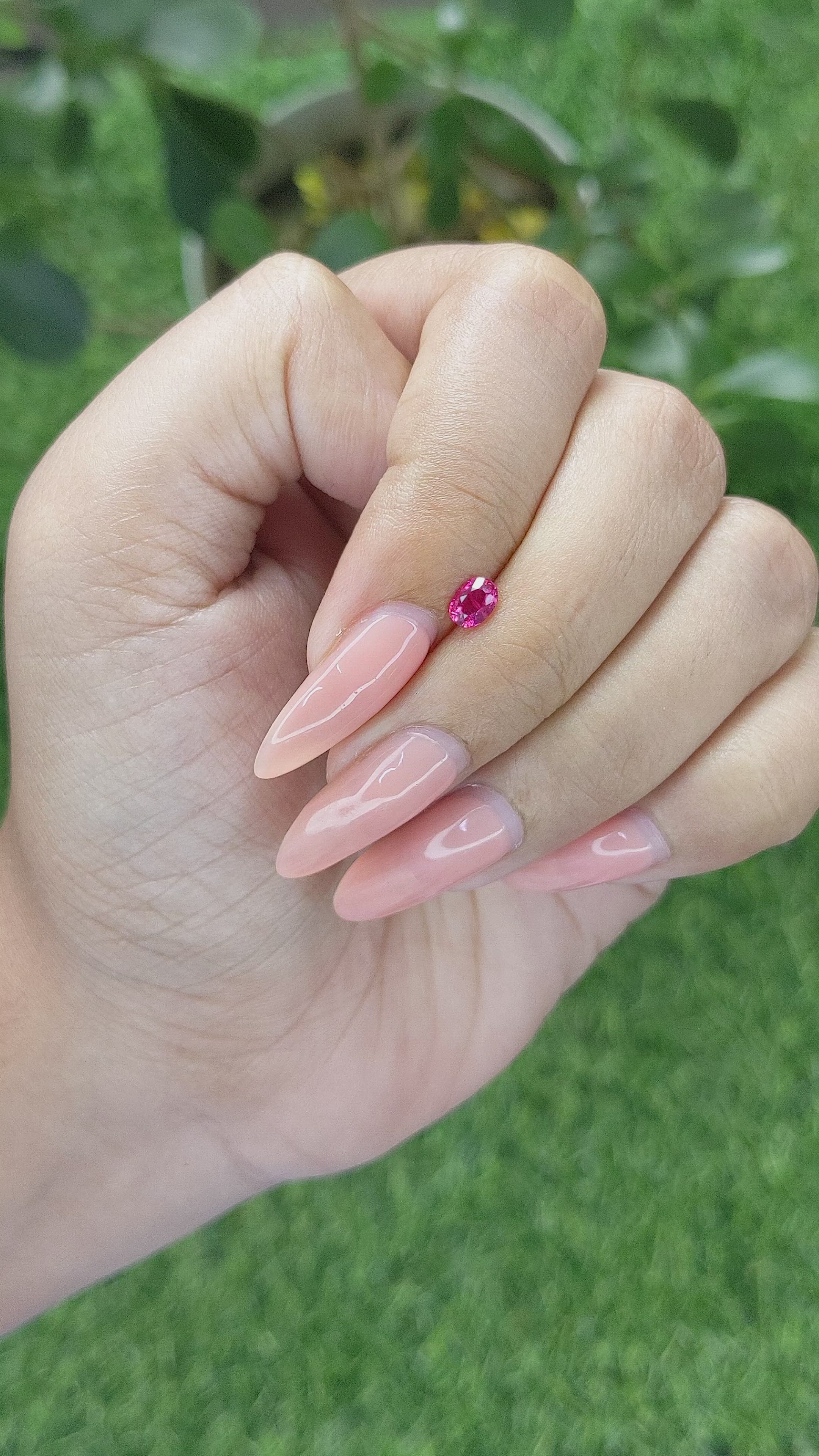 0.39 Ct. Ruby from Madagascar Size Video