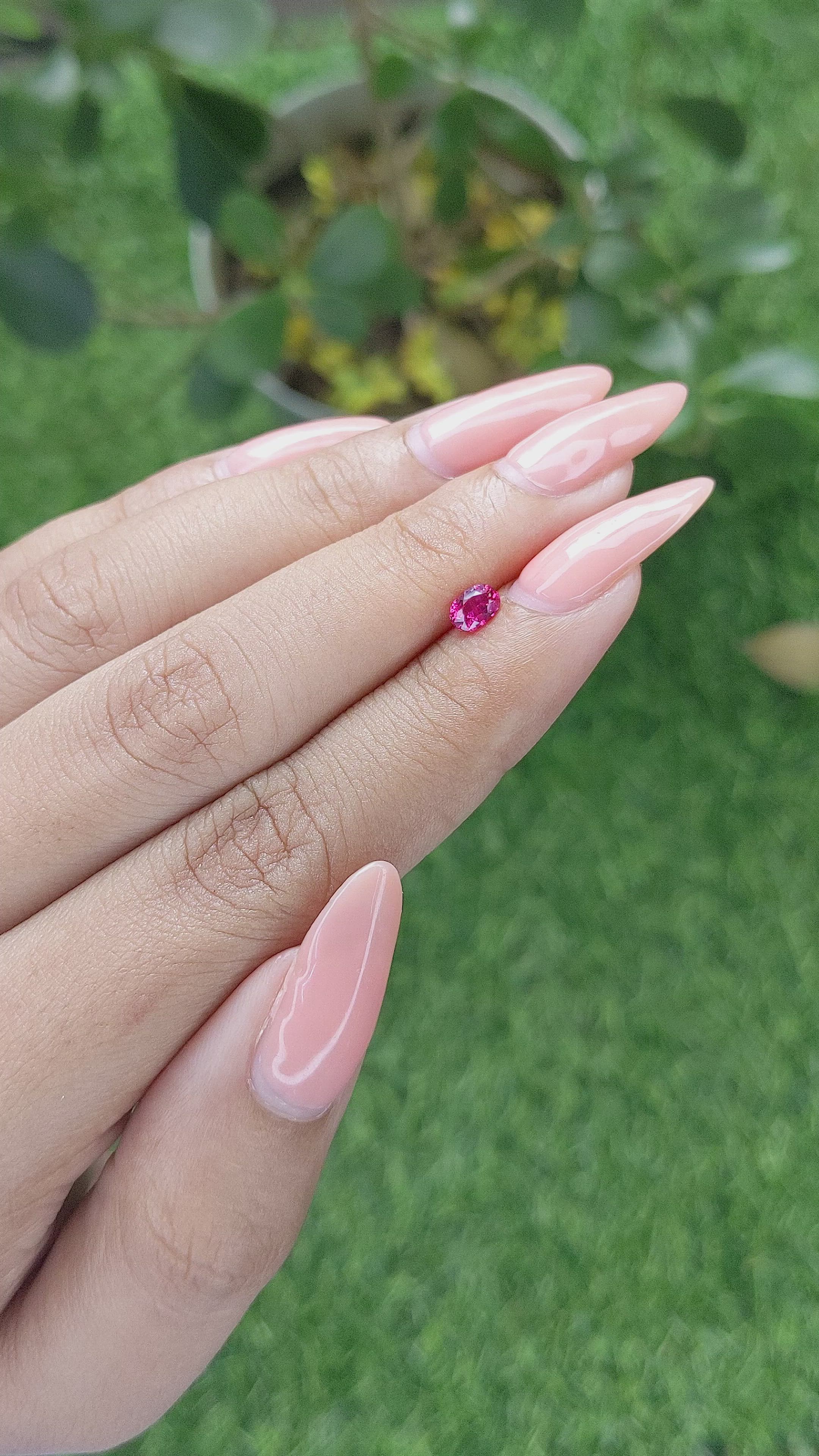 0.39 Ct. Ruby from Madagascar Size Video