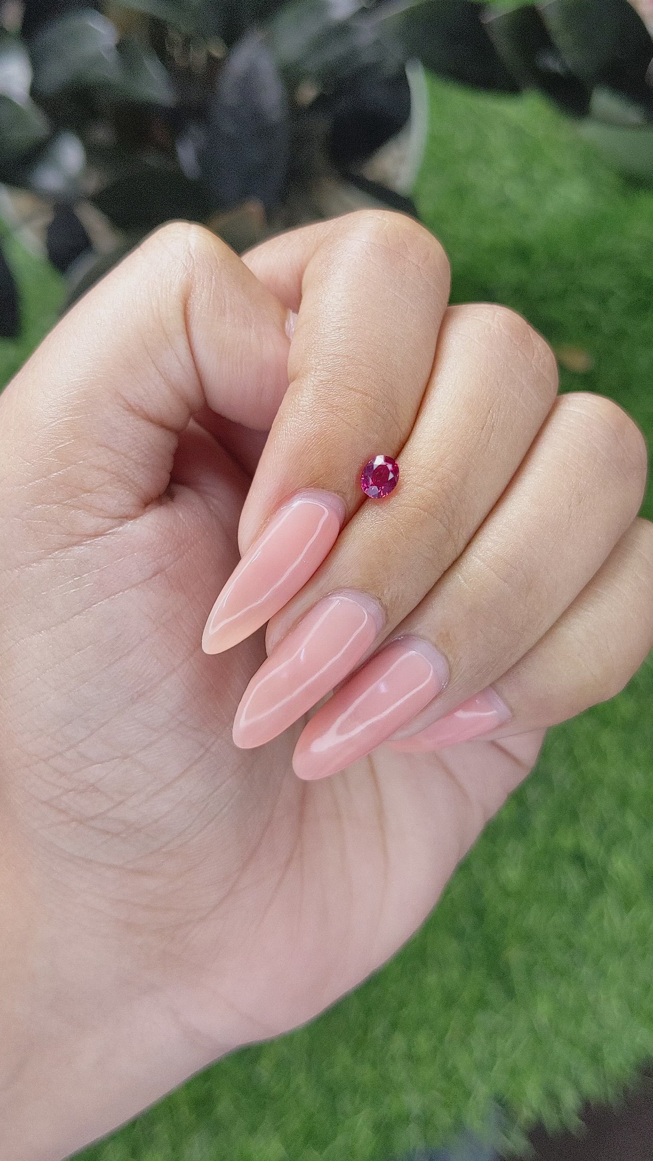 0.45 Ct. Ruby from Madagascar Size Video