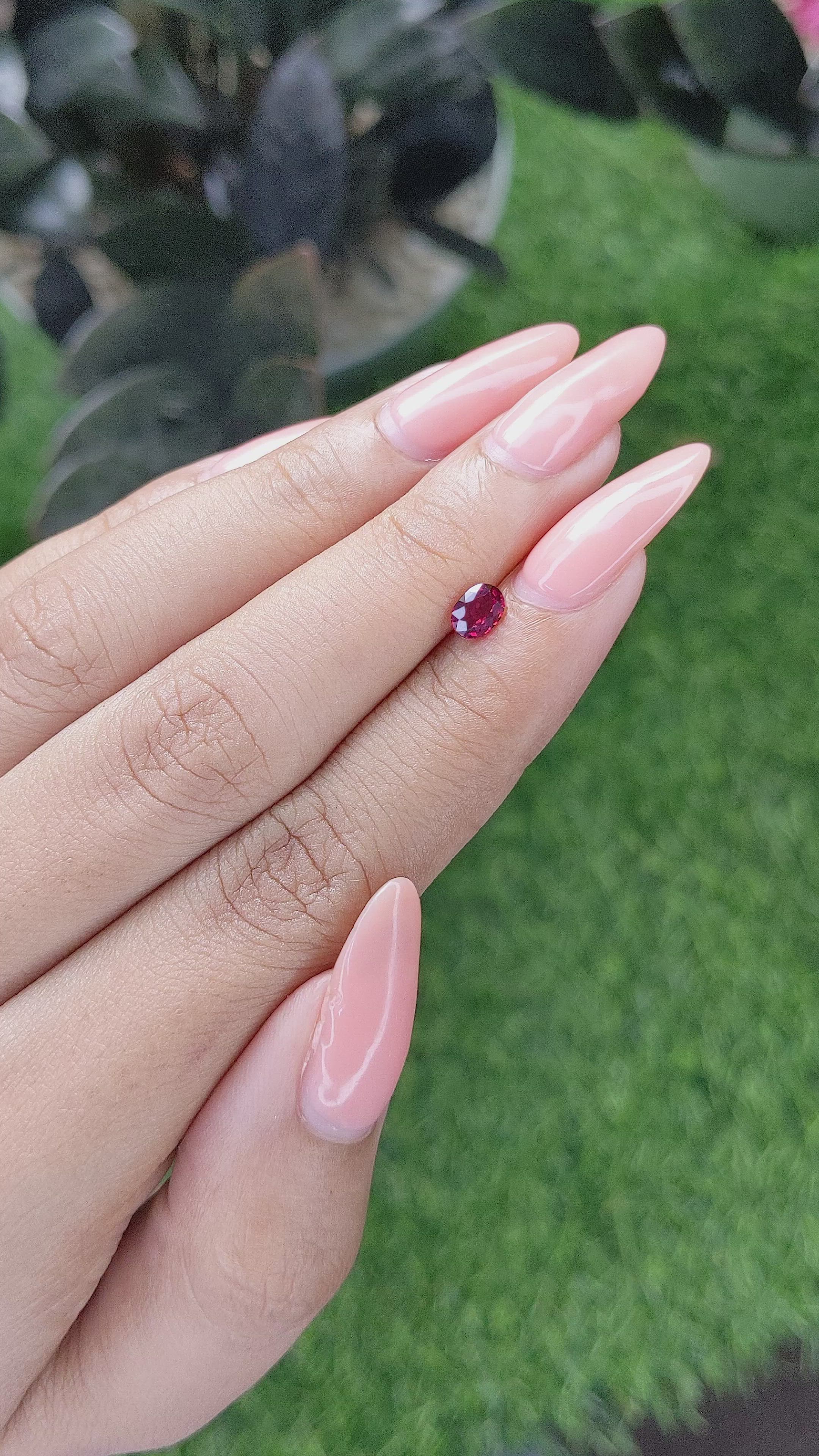 0.50 Ct. Ruby from Madagascar Size Video