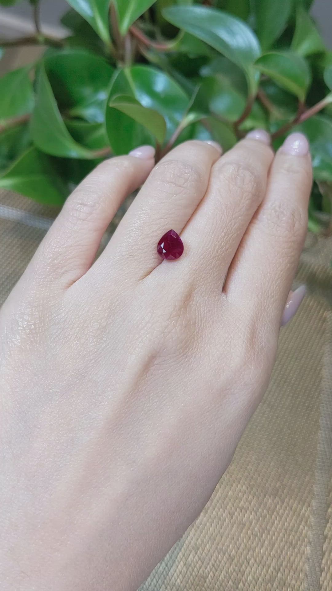 2.08 Ct. Ruby from Burma (Myanmar) Size Video