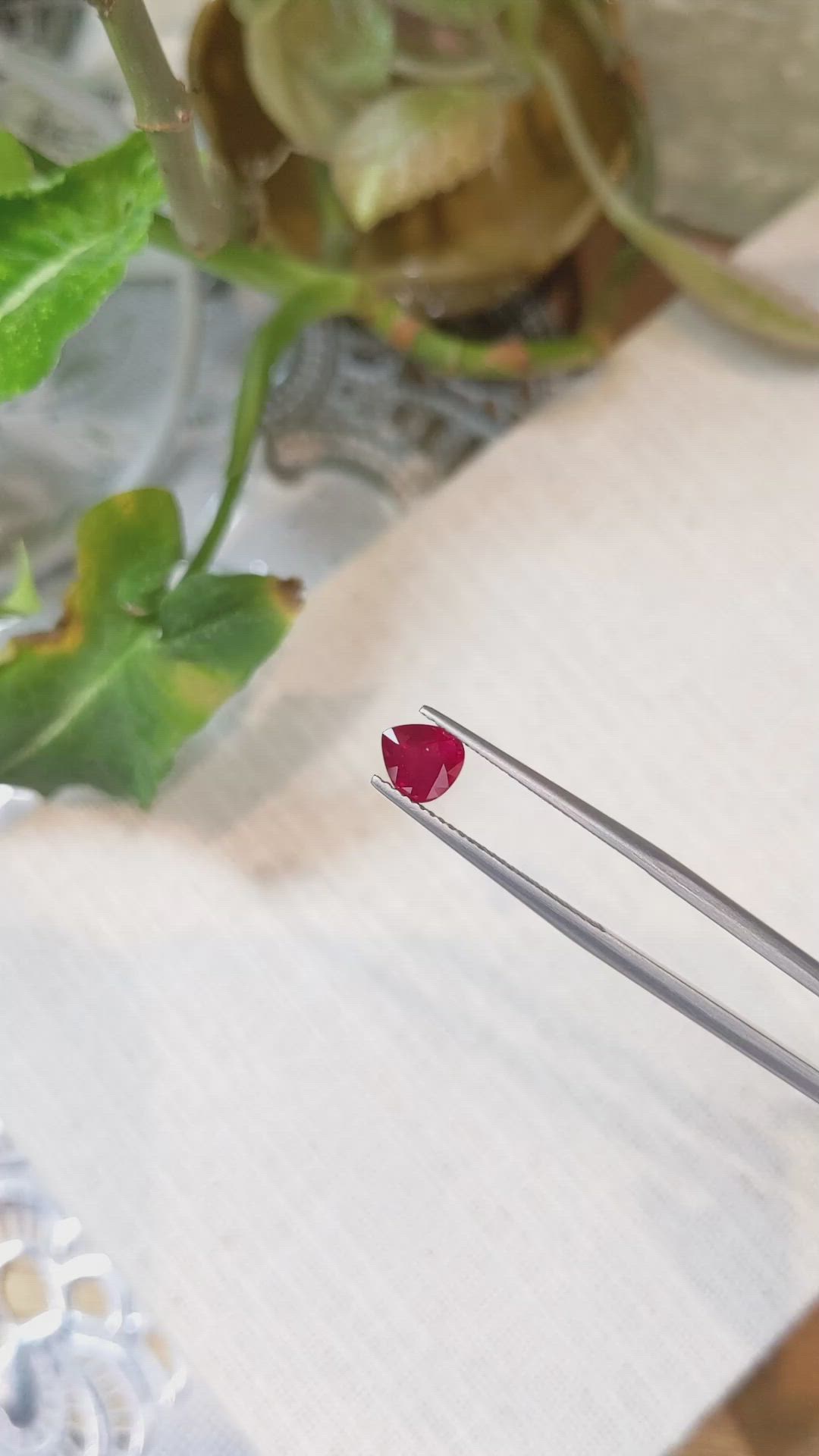 1.00 Ct. Ruby from Mozambique Size Video