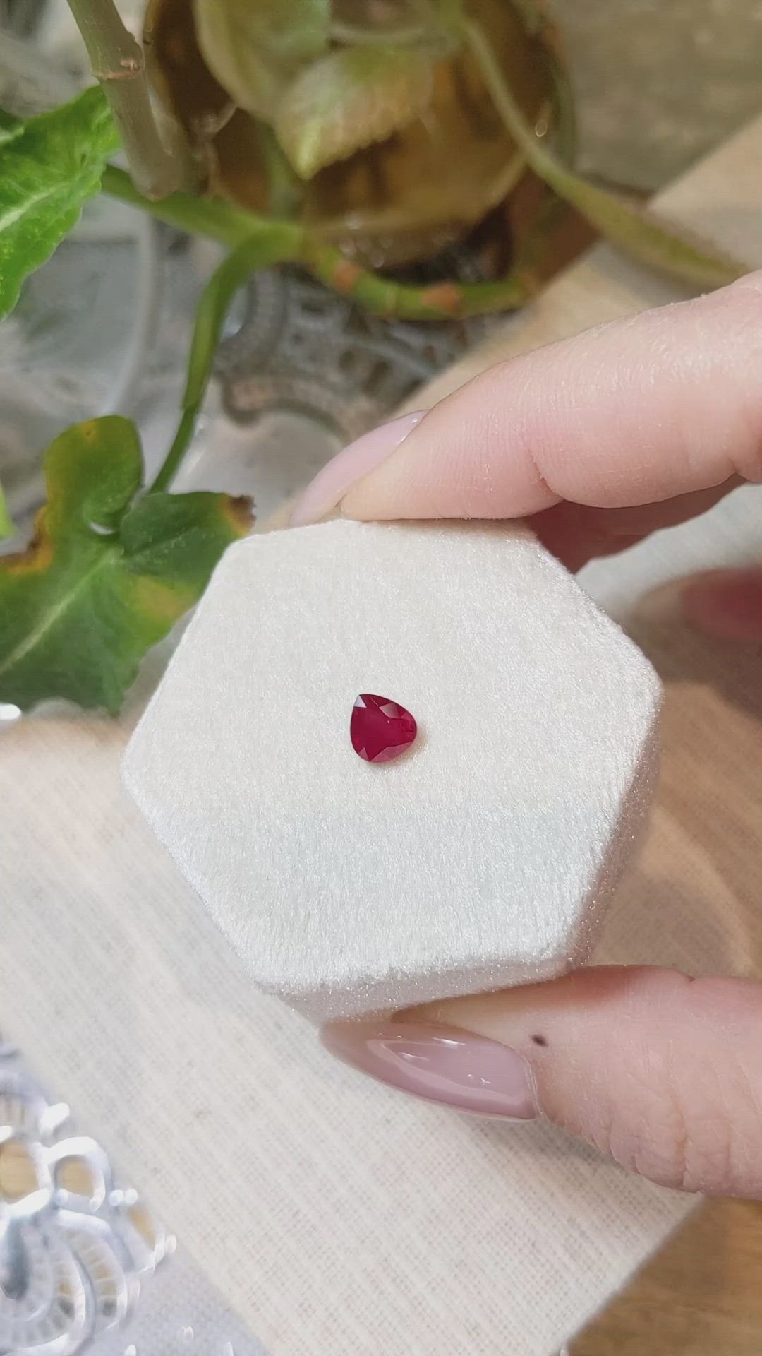 1.00 Ct. Ruby from Mozambique Size Video