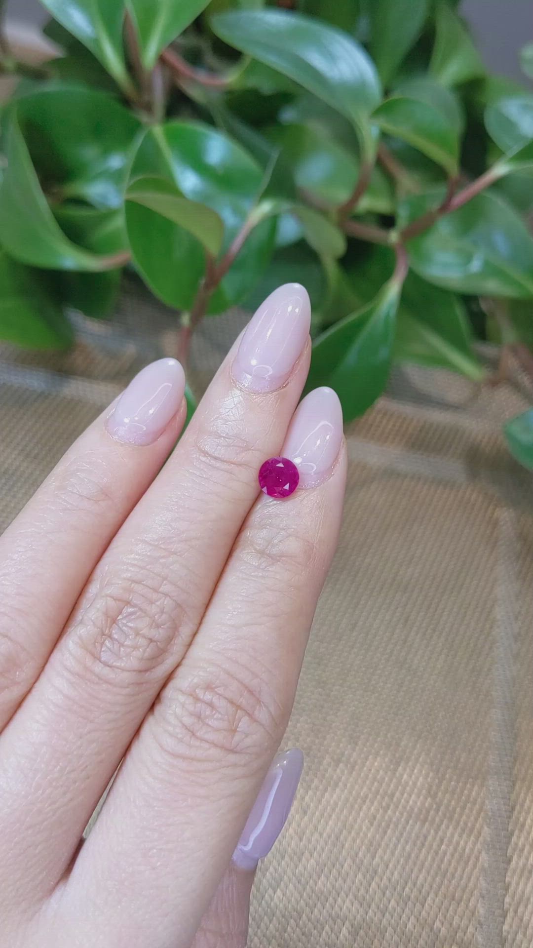 0.93 Ct. Ruby from Burma (Myanmar) Size Video