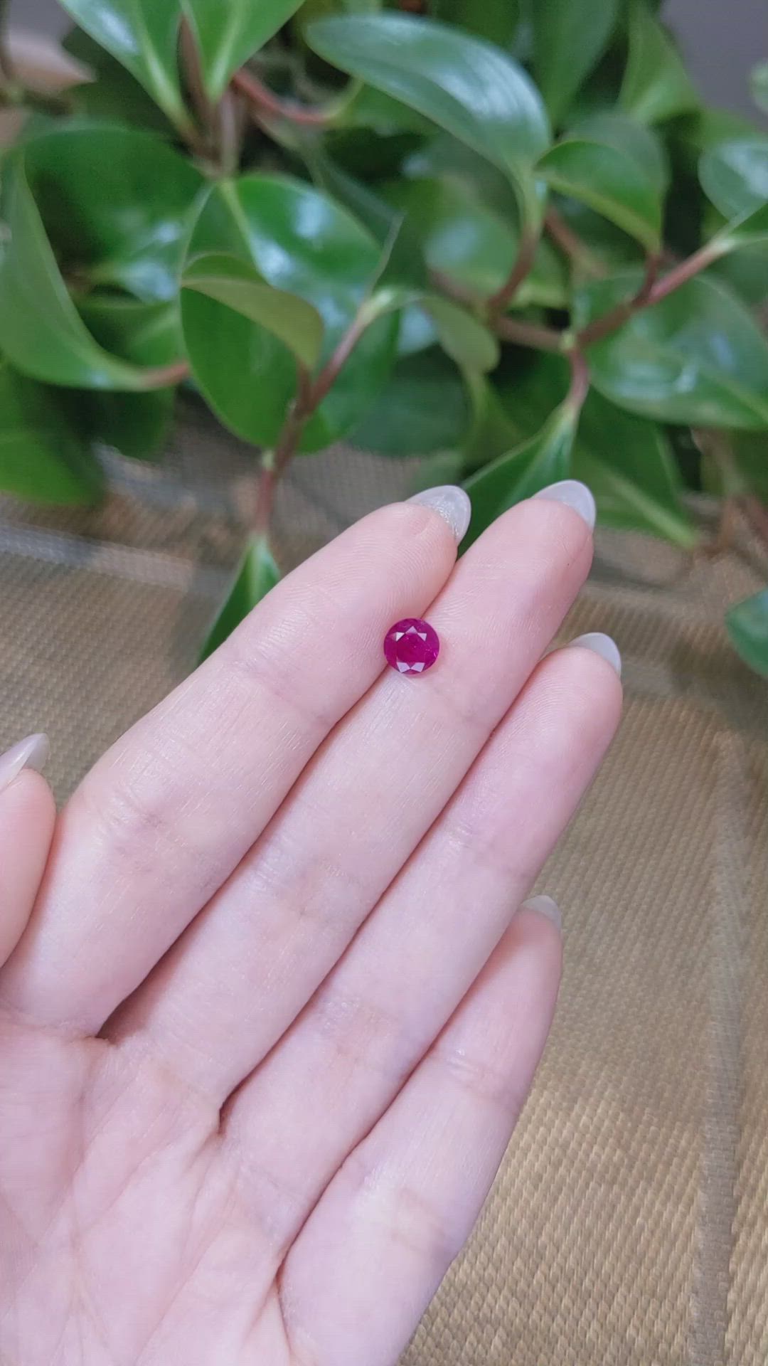 0.93 Ct. Ruby from Burma (Myanmar) Size Video