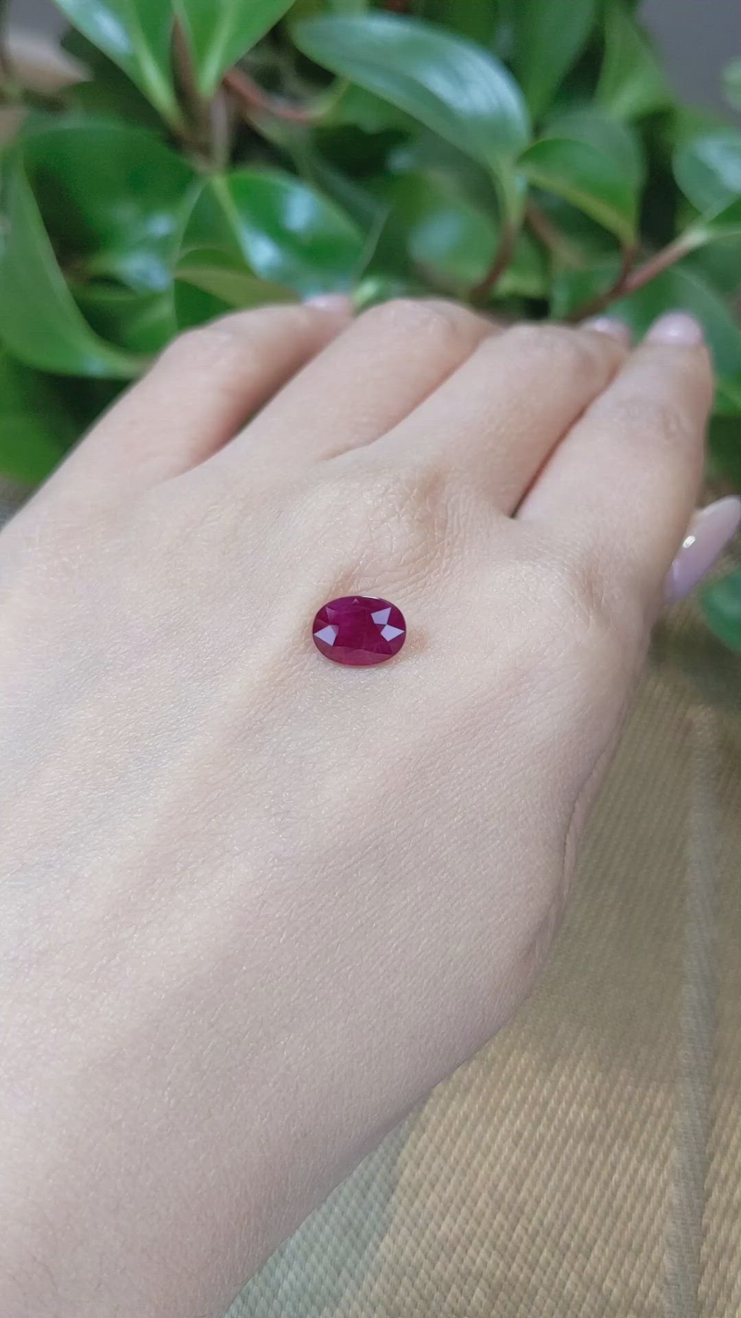 2.53 Ct. Ruby from Burma (Myanmar) Size Video