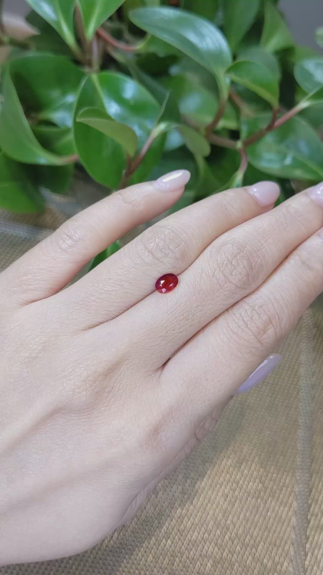 0.83 Ct. Ruby from Burma (Myanmar) Size Video