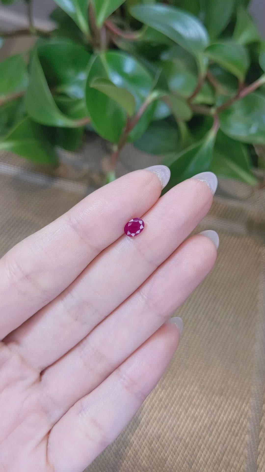 0.63 Ct. Ruby from Burma (Myanmar) Size Video