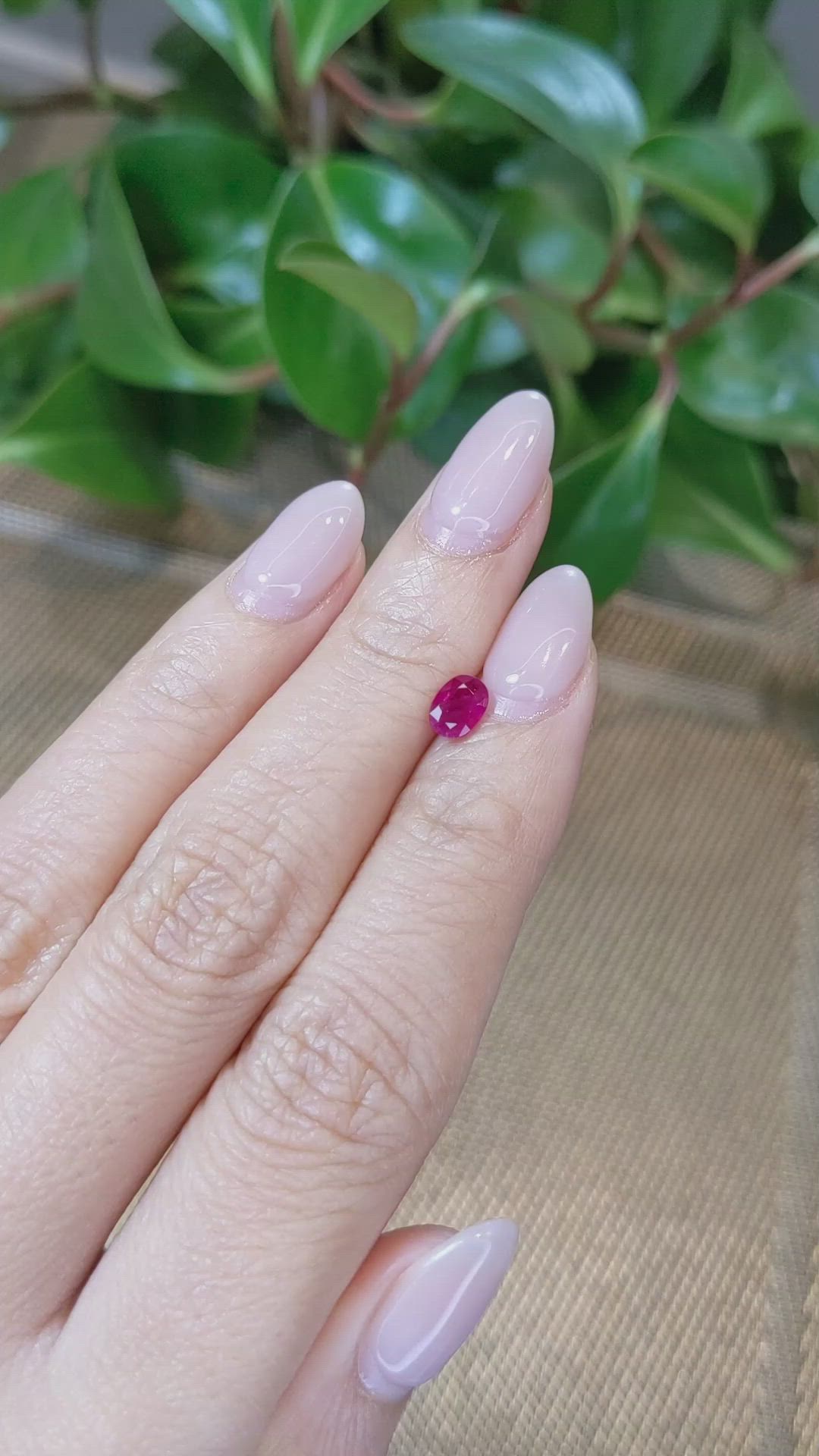 0.63 Ct. Ruby from Burma (Myanmar) Size Video