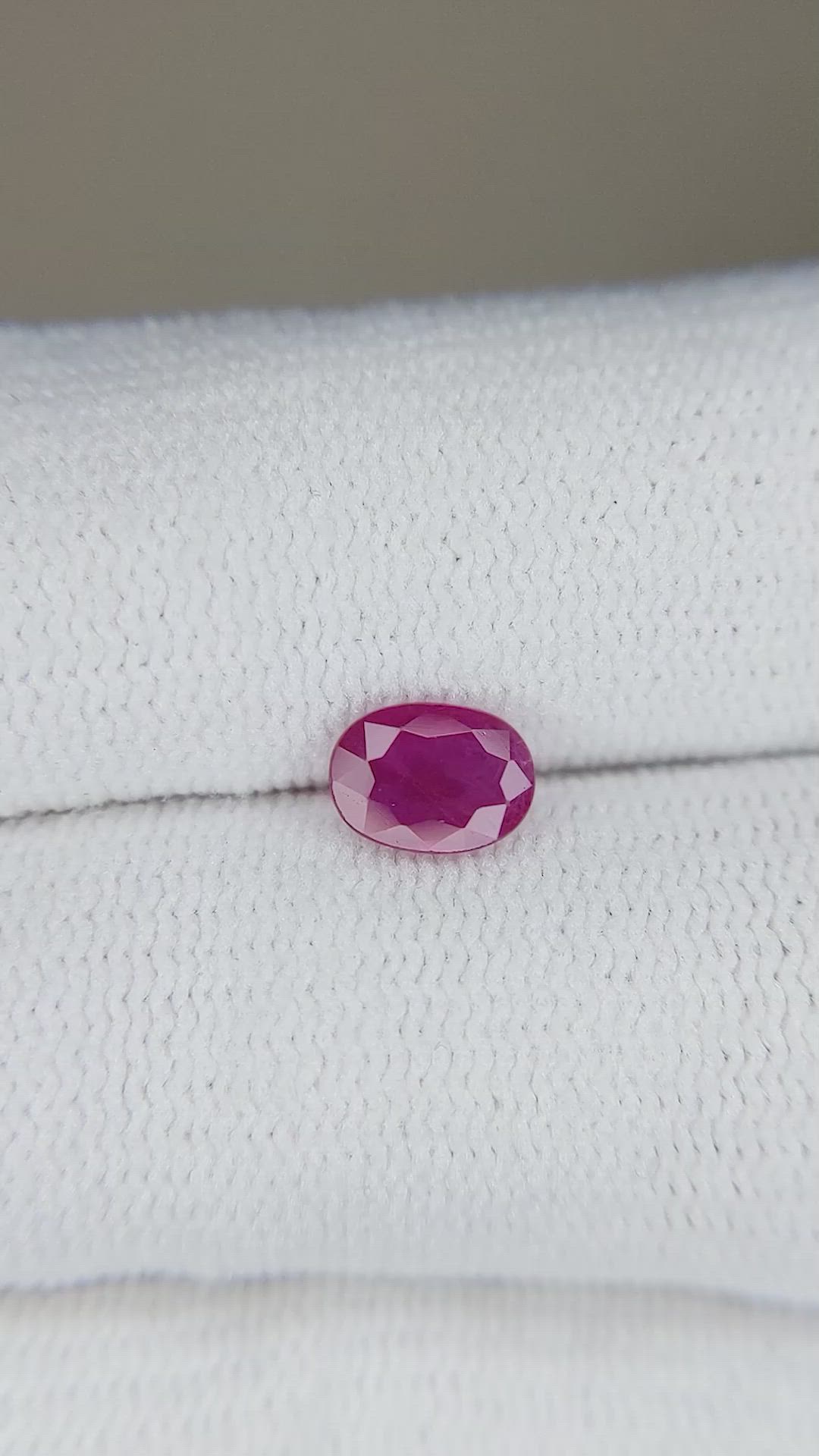 0.63 Ct. Ruby from Burma (Myanmar) Size Video