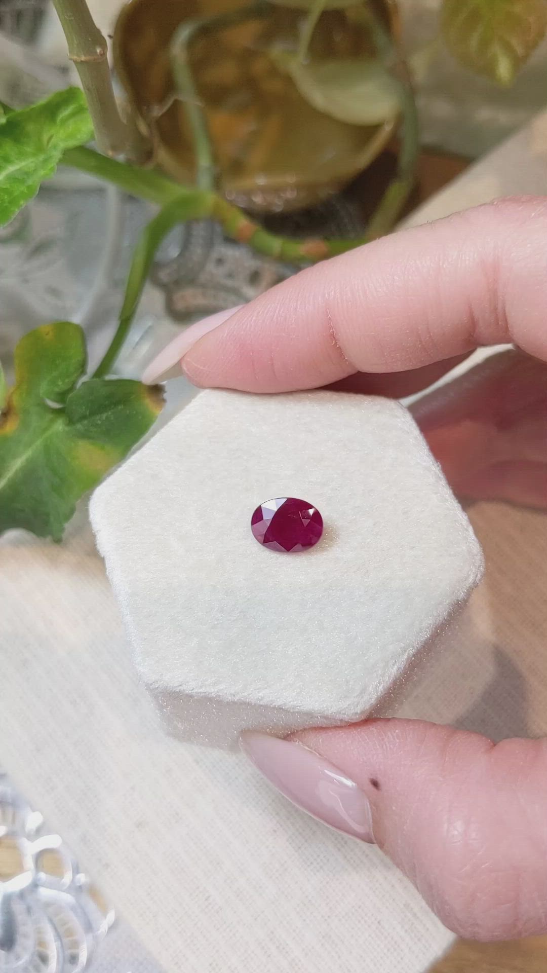 2.06 Ct. Ruby from Burma (Myanmar) Size Video