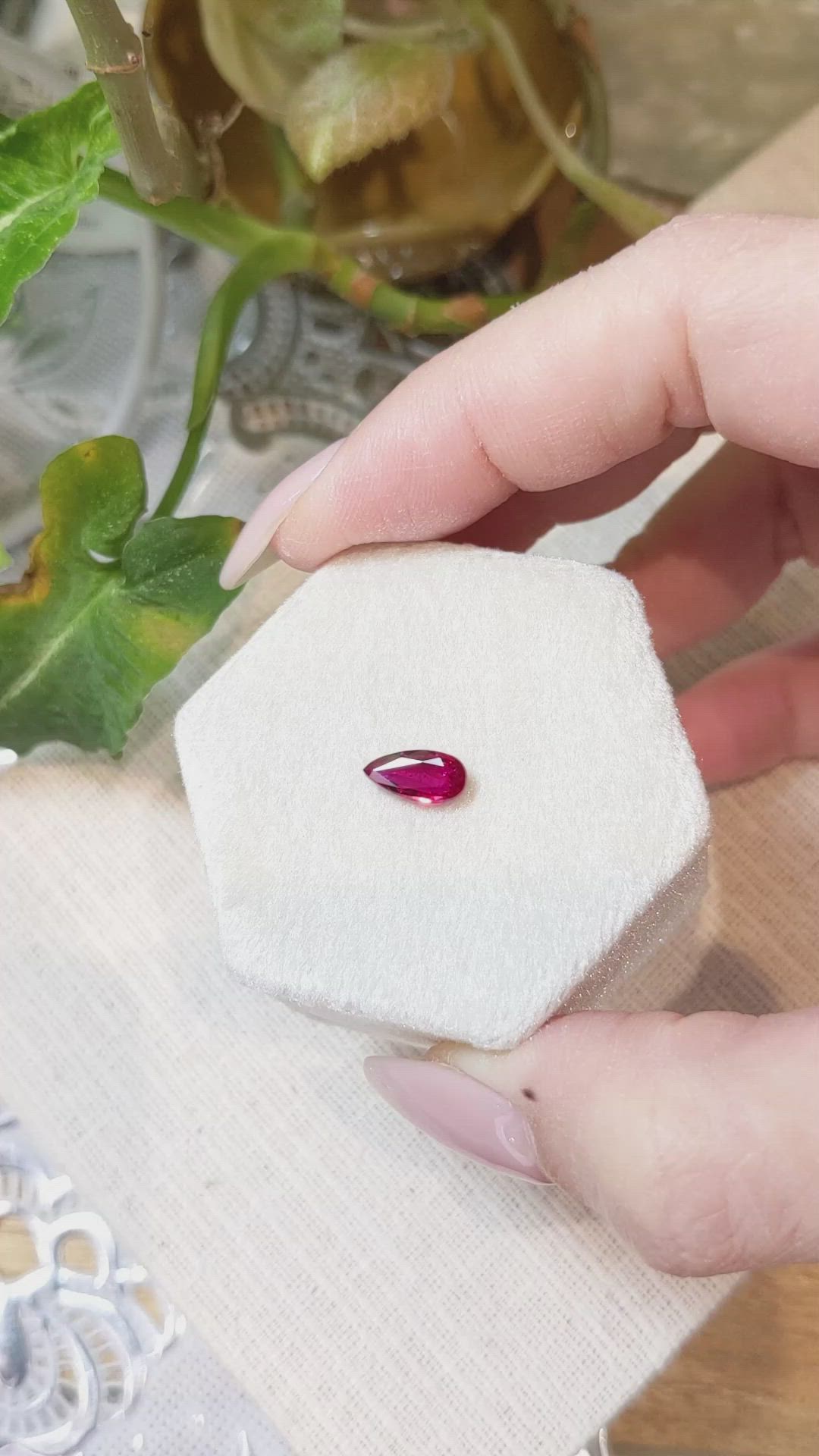1.02 Ct. Ruby from Mozambique Size Video