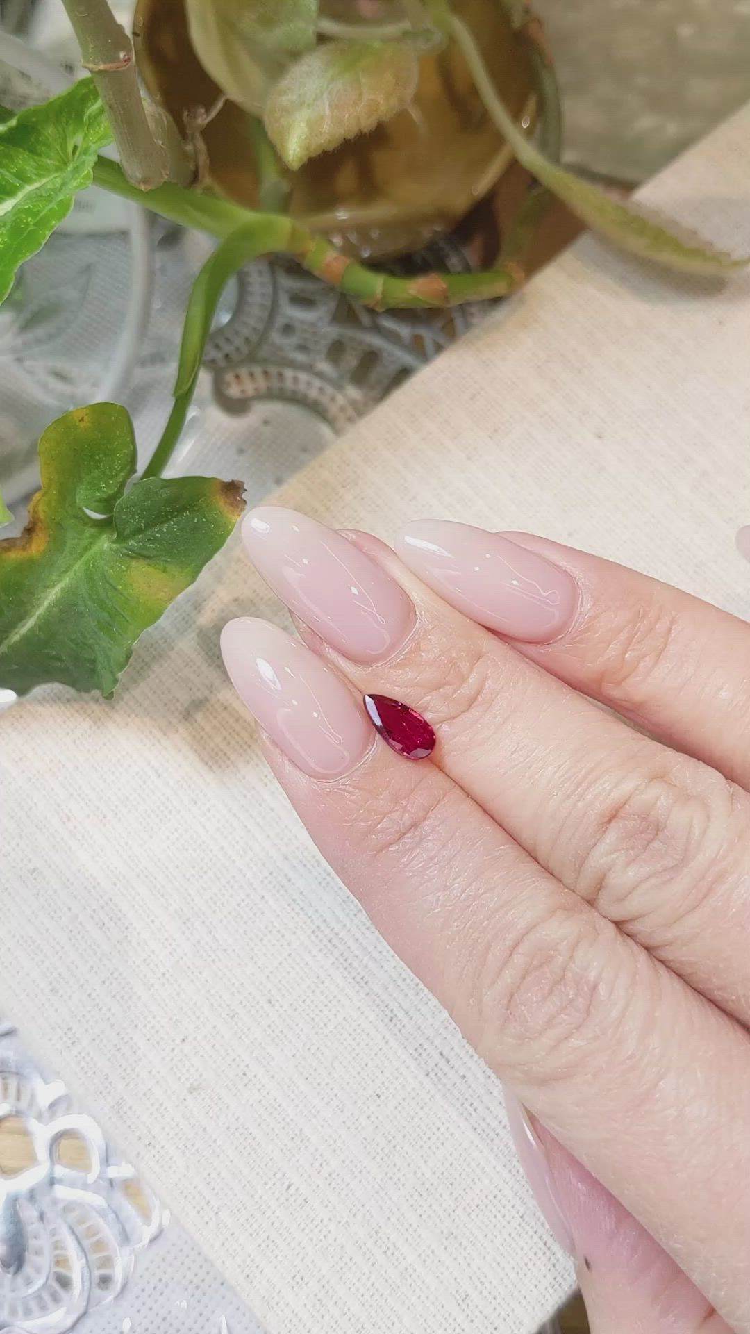 1.02 Ct. Ruby from Mozambique Size Video