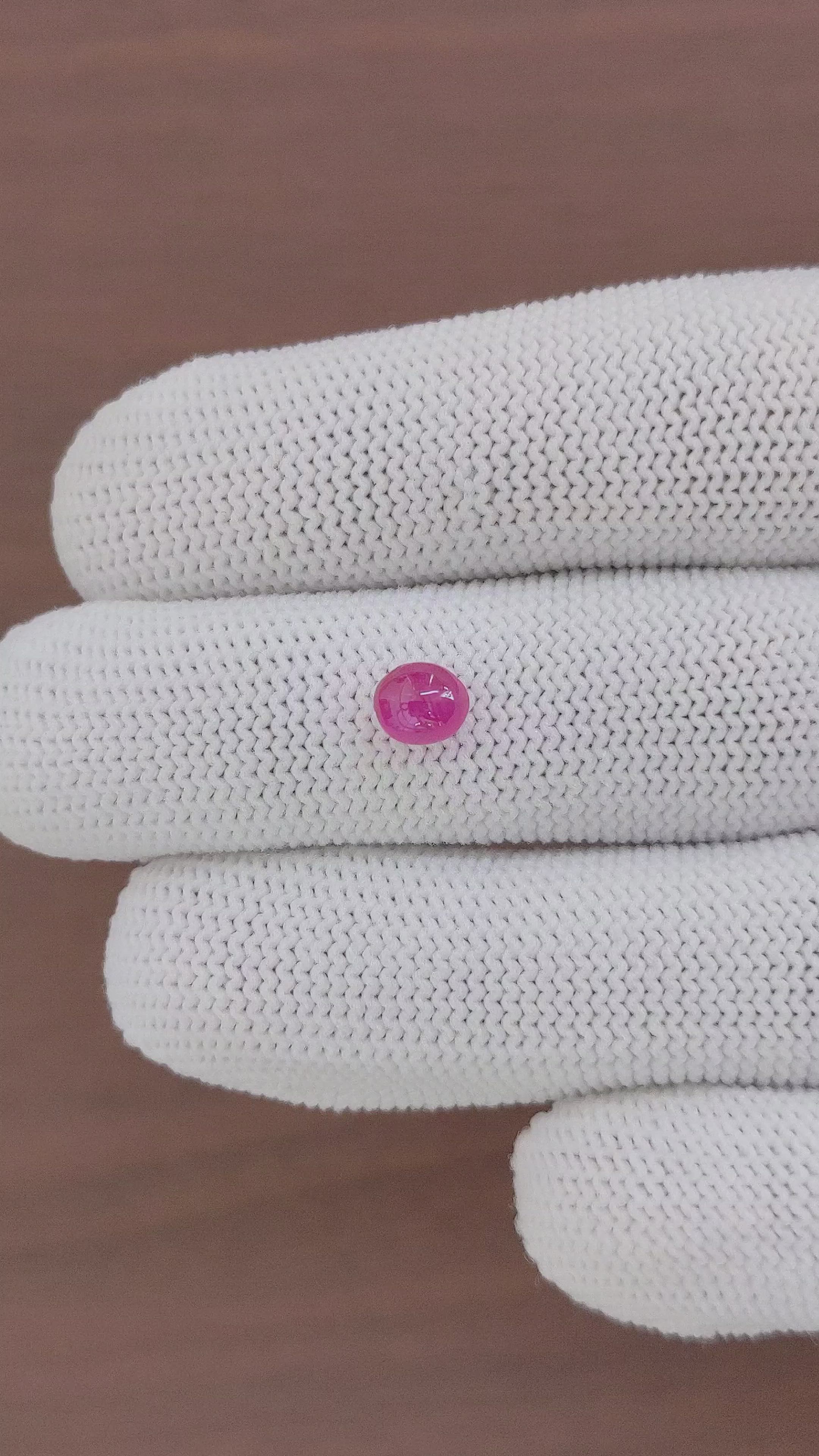 1.32 Ct. Purplish Red Star Ruby from Ceylon (Sri Lanka) Size Video