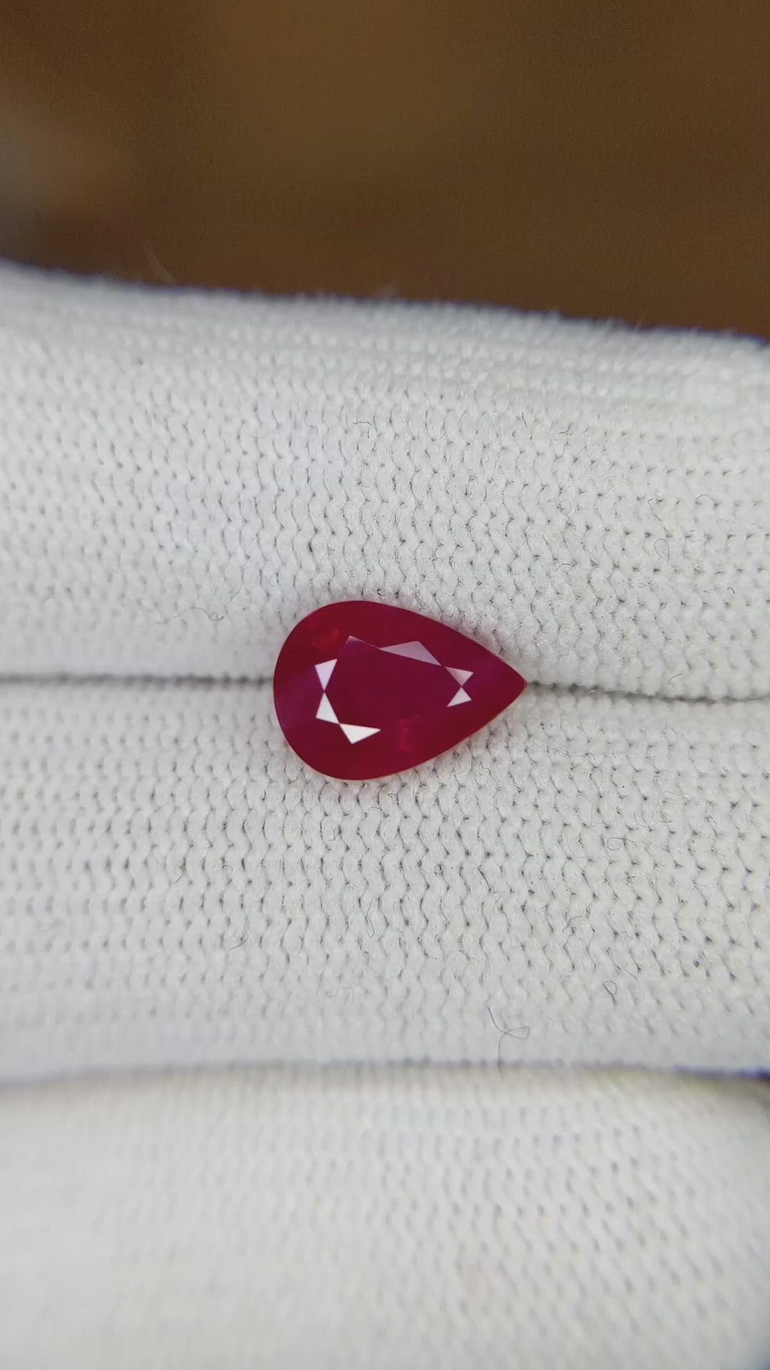 2.21 Ct. Ruby from Burma (Myanmar) Size Video