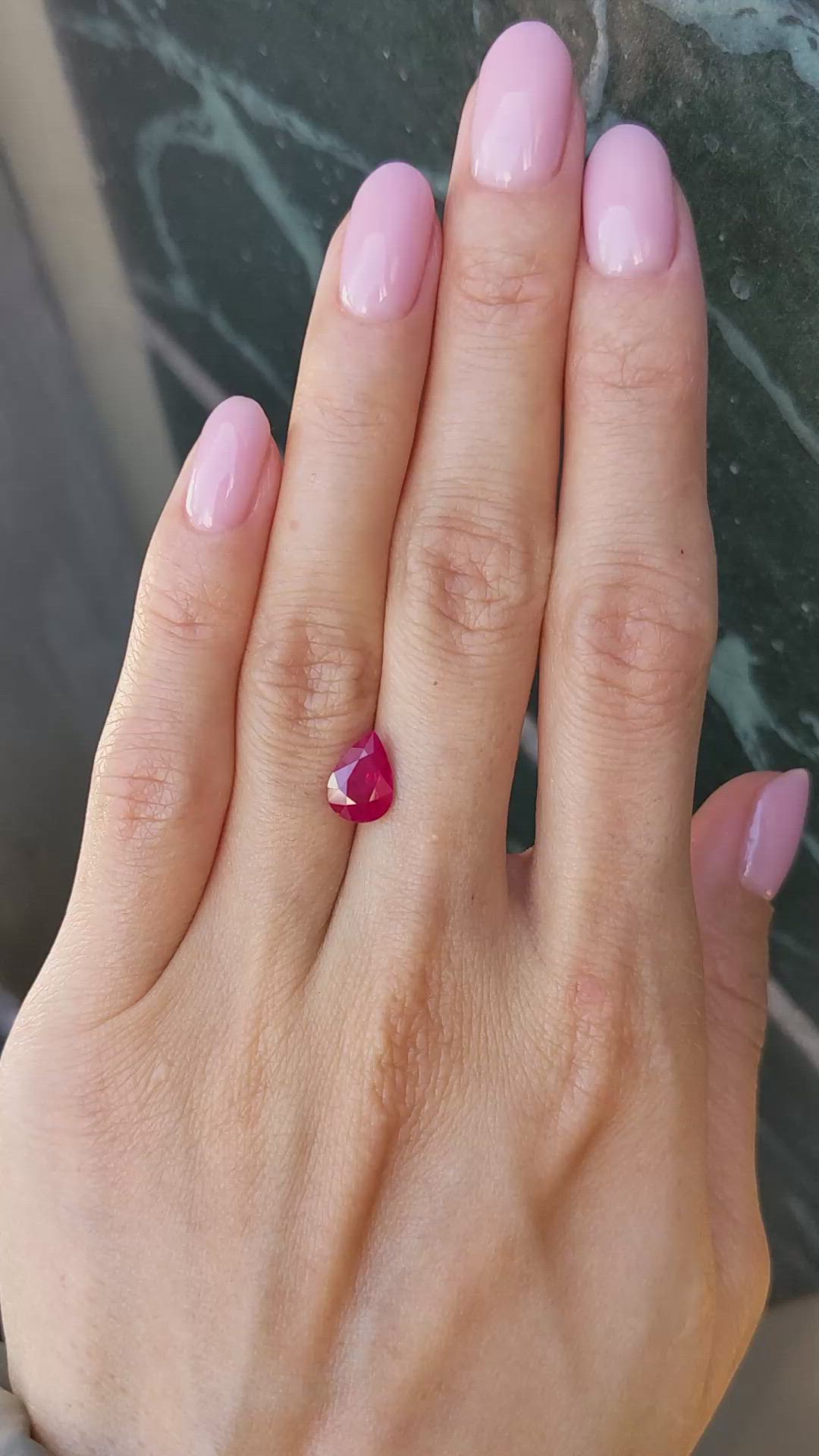 2.21 Ct. Ruby from Burma (Myanmar) Size Video