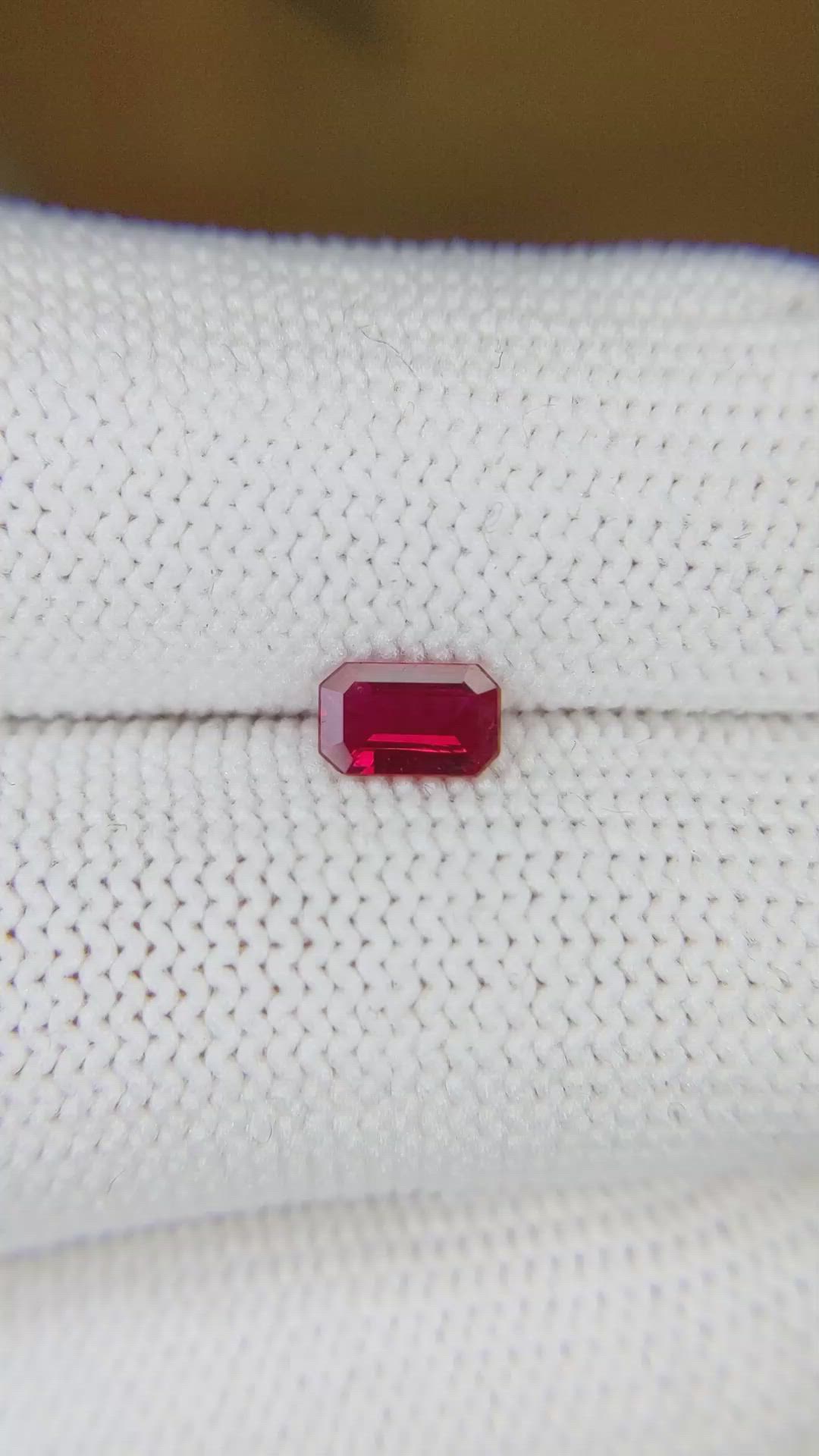 0.47 Ct. Ruby from Burma (Myanmar) Size Video