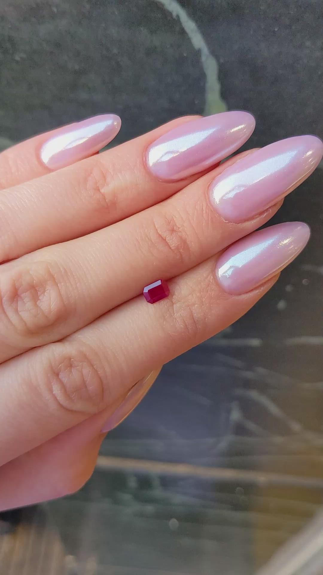 0.49 Ct. Ruby from Burma (Myanmar) Size Video