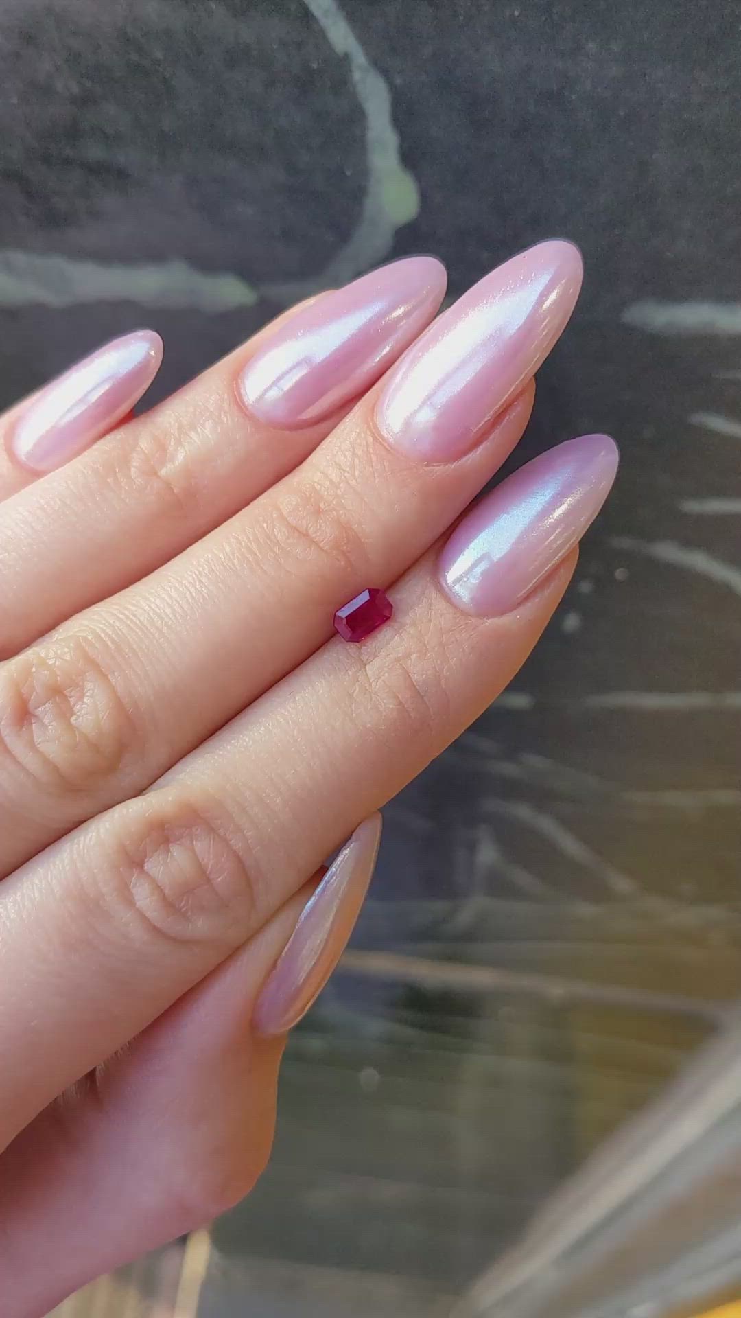 0.63 Ct. Ruby from Burma (Myanmar) Size Video