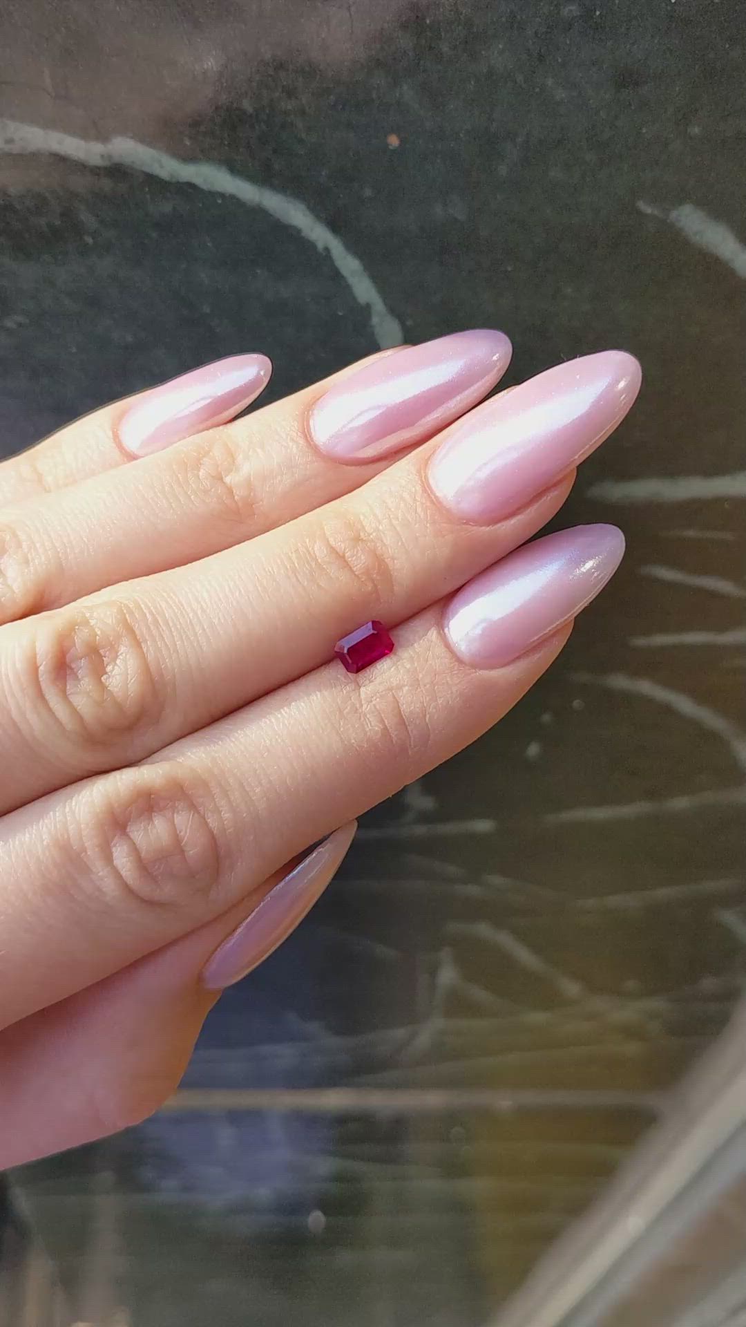 0.48 Ct. Ruby from Burma (Myanmar) Size Video