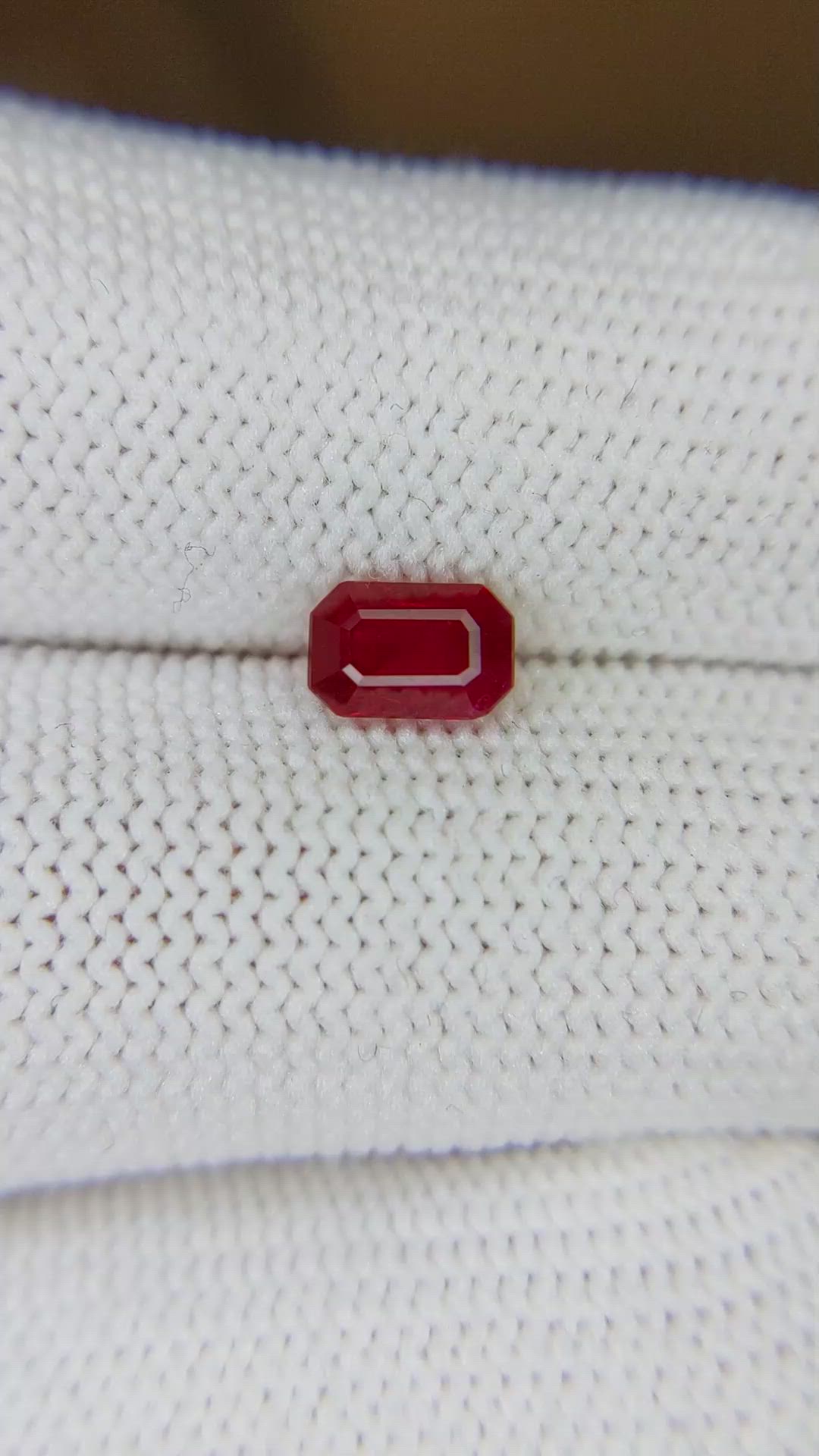 0.93 Ct. Ruby from Burma (Myanmar) Size Video