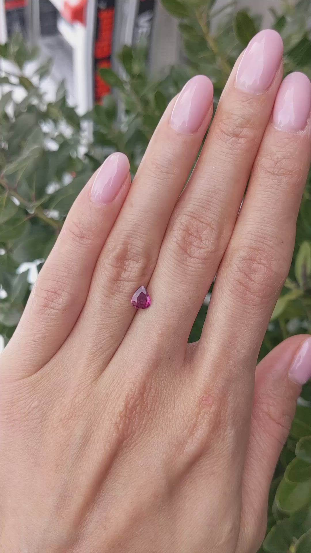 0.66 Ct. Ruby from Thailand Size Video