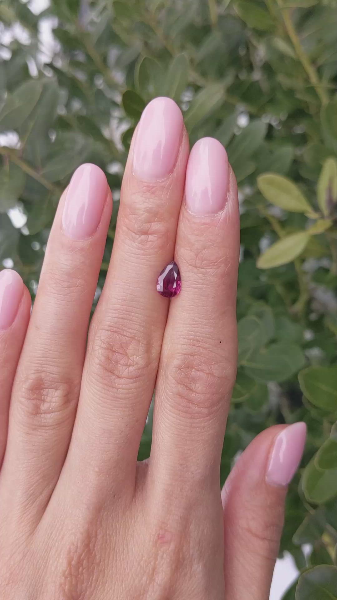 0.87 Ct. Ruby from Thailand Size Video