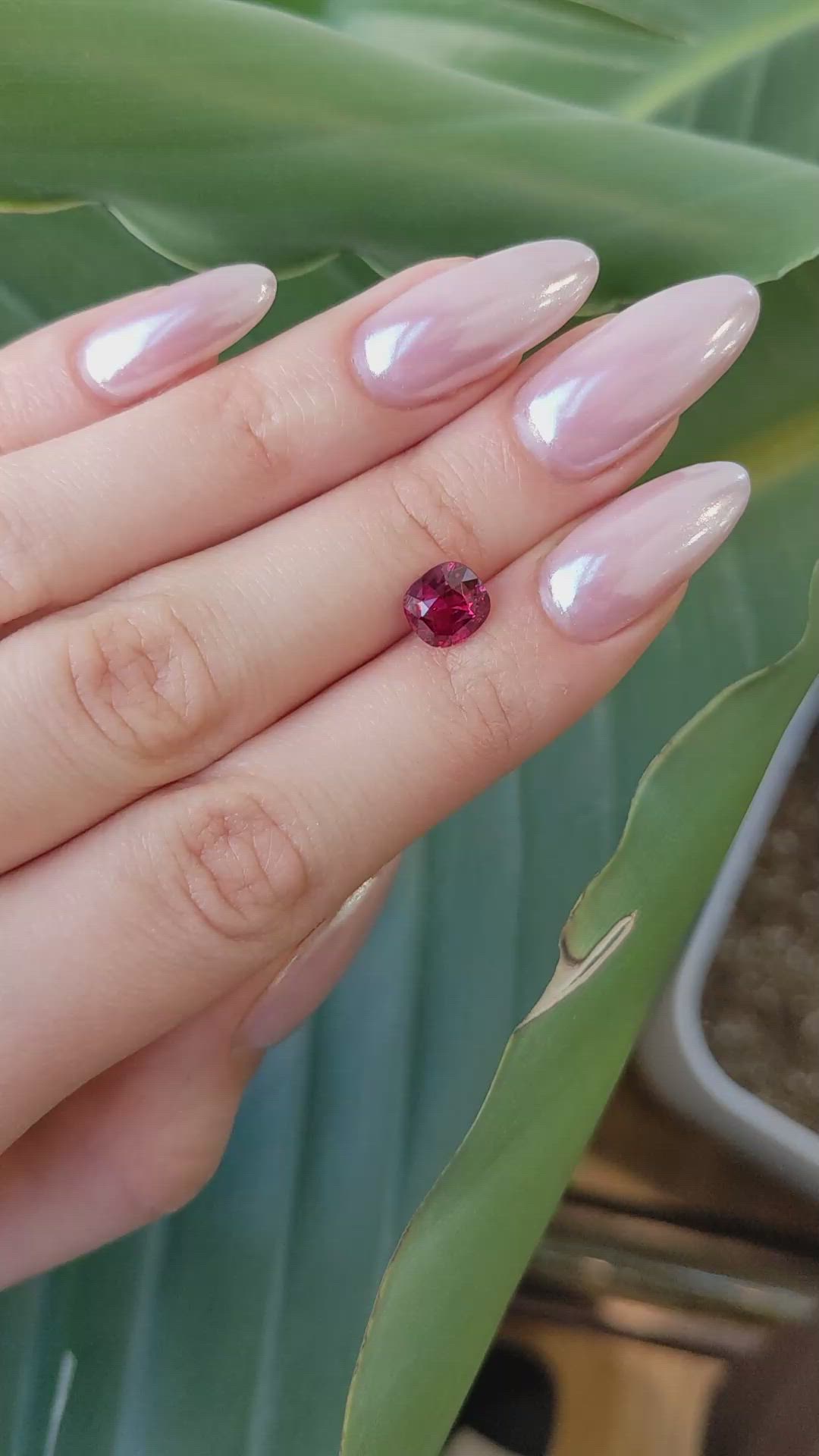 2.39 Ct. Ruby from Mozambique Size Video