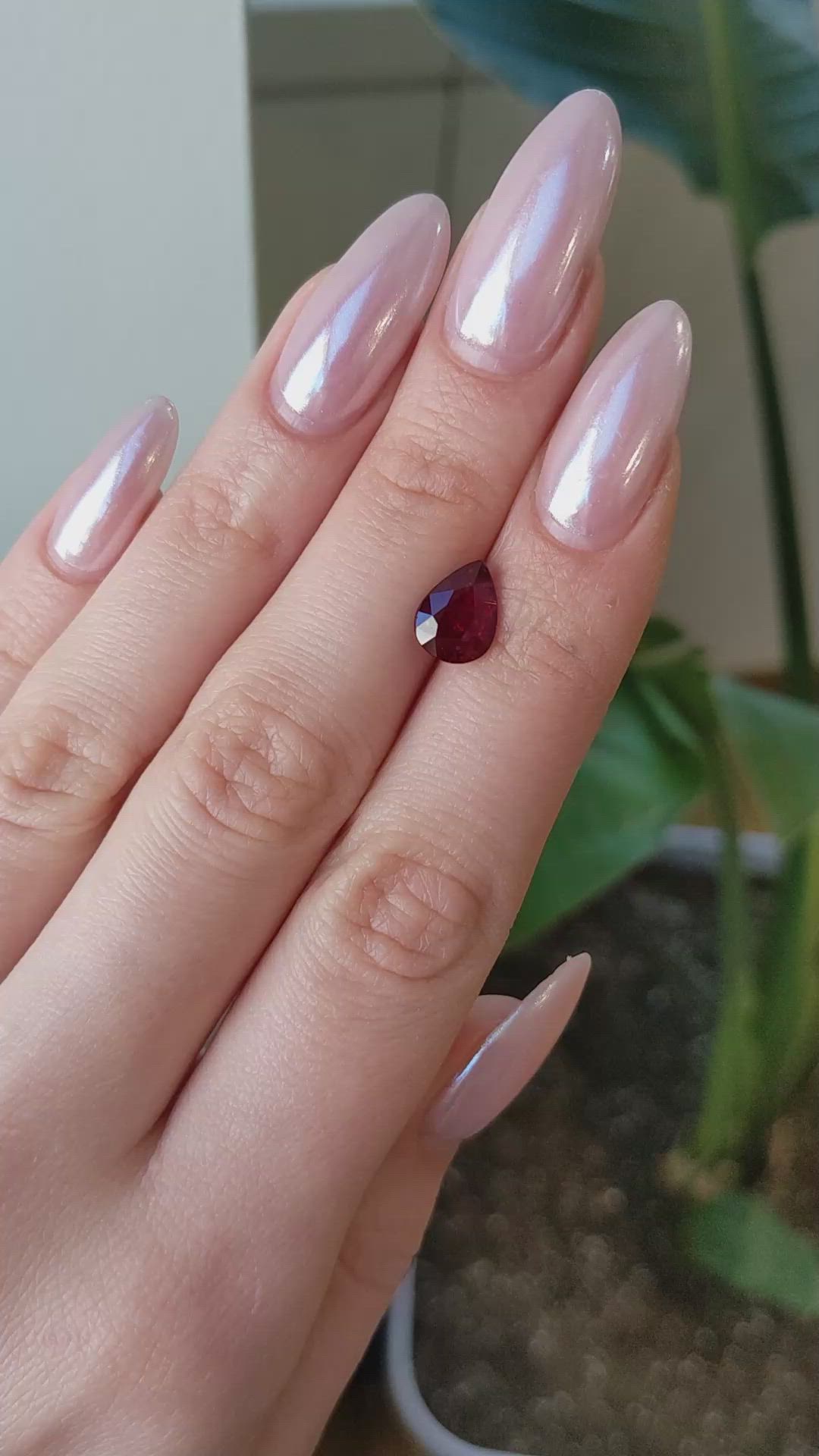 2.38 Ct. Ruby from Mozambique Size Video