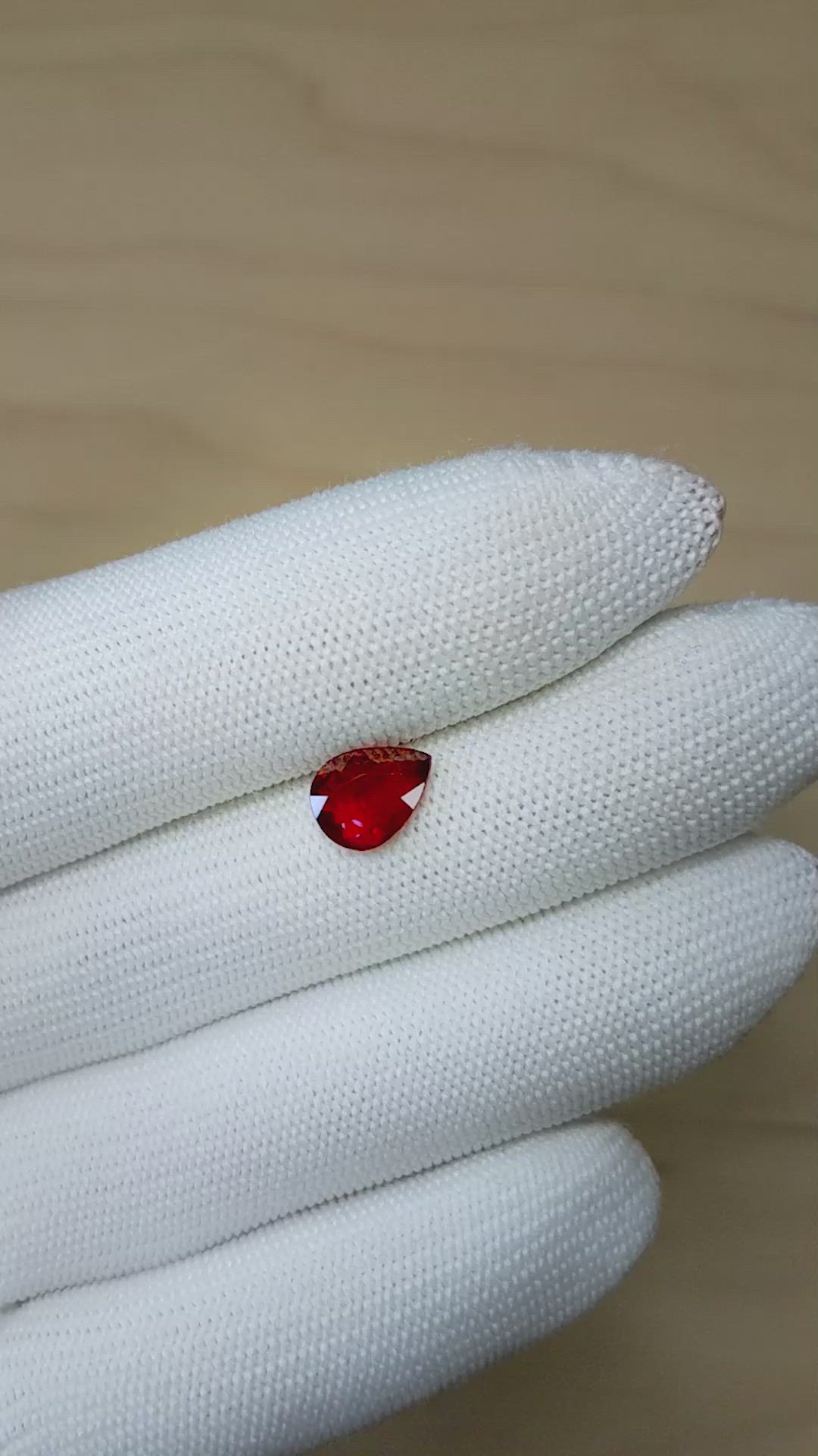 2.38 Ct. Ruby from Mozambique Size Video