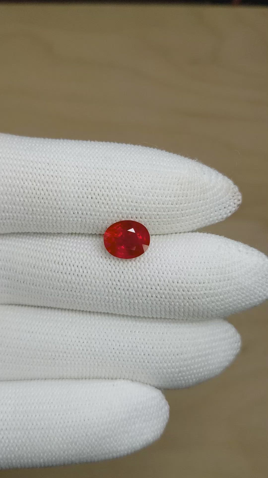 3.13 Ct. Ruby from Burma (Myanmar) Size Video