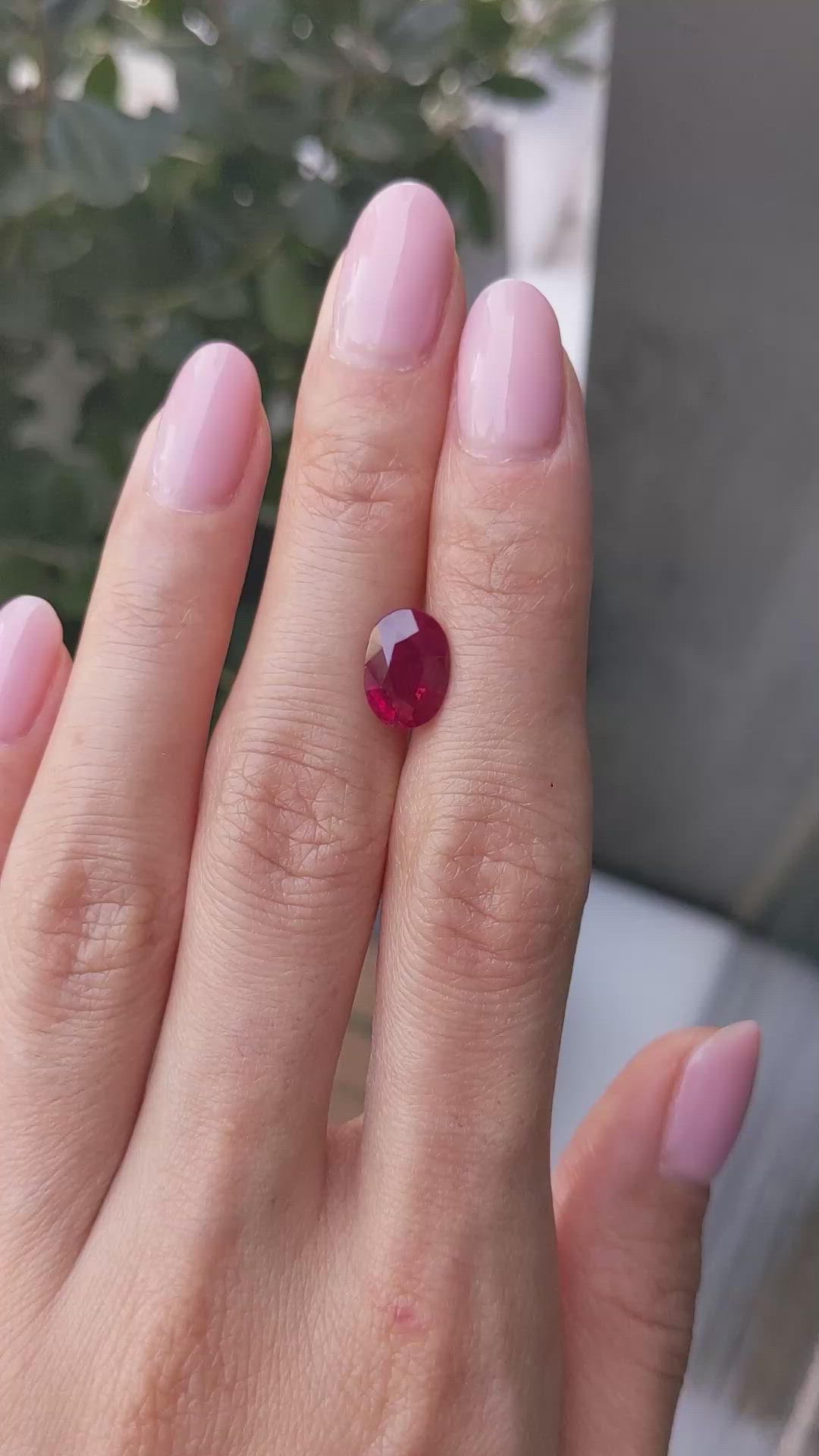 3.09 Ct. Ruby from Burma (Myanmar) Size Video