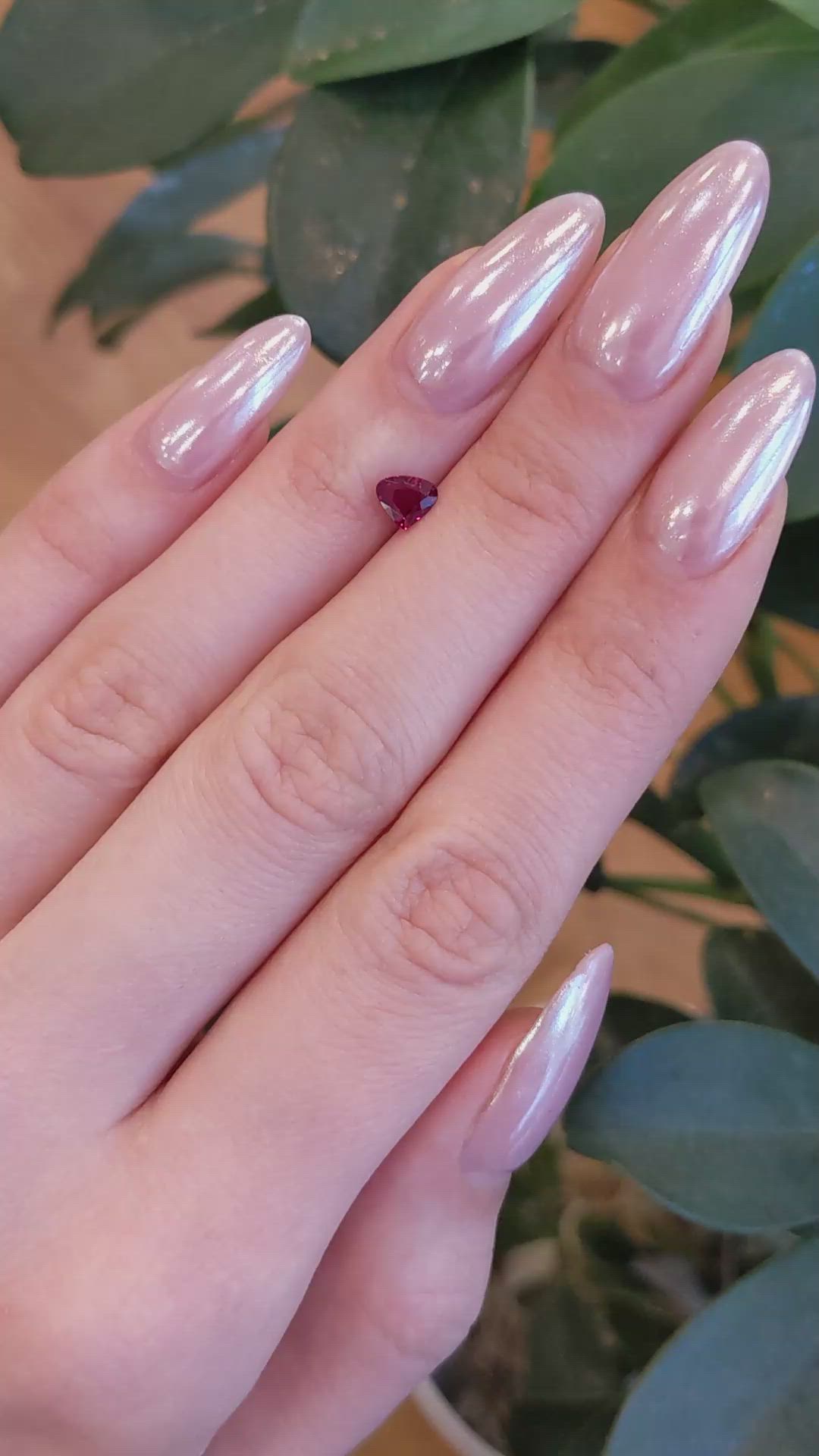 0.86 Ct. Ruby from Thailand Size Video