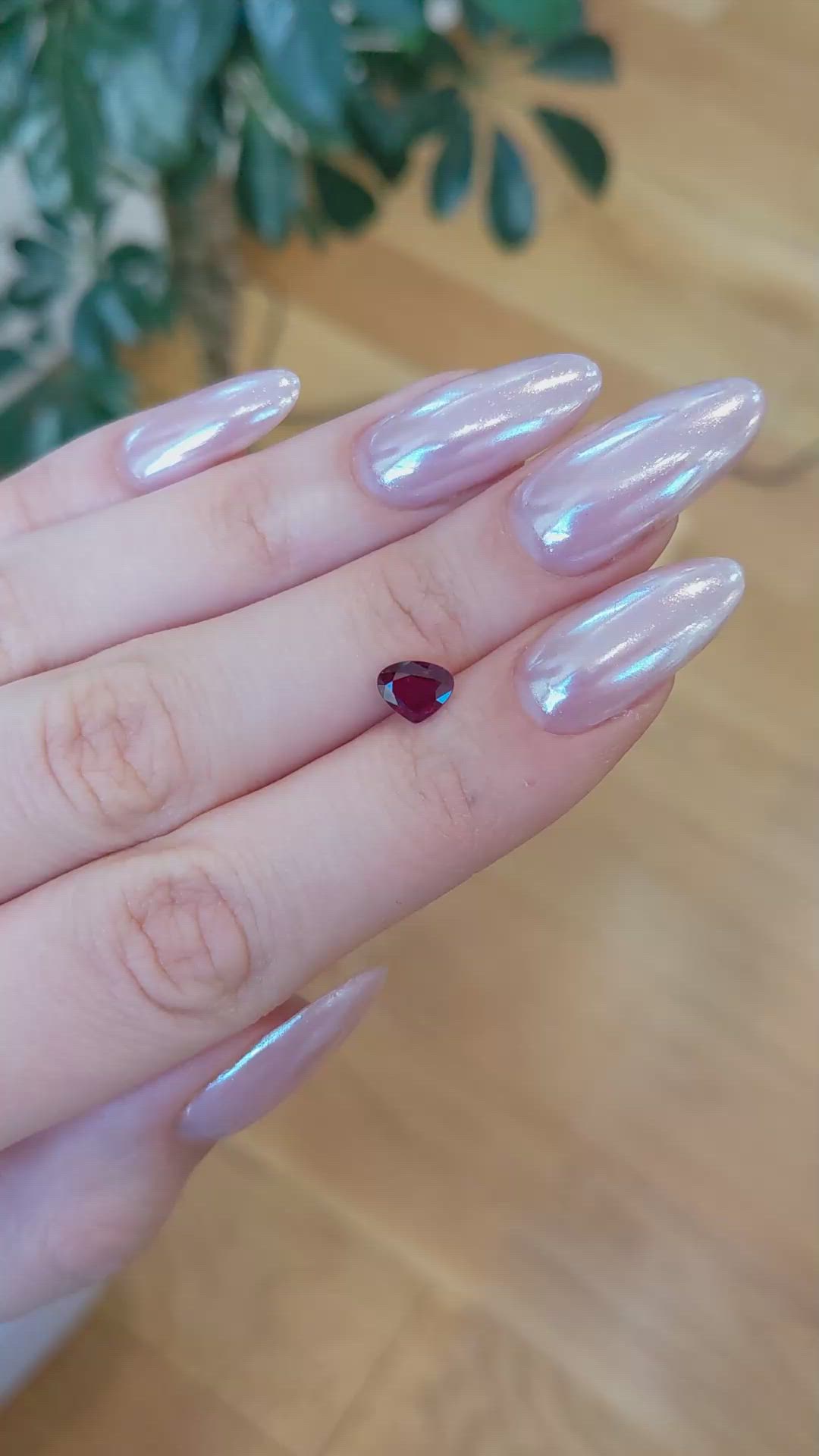 0.86 Ct. Ruby from Thailand Size Video