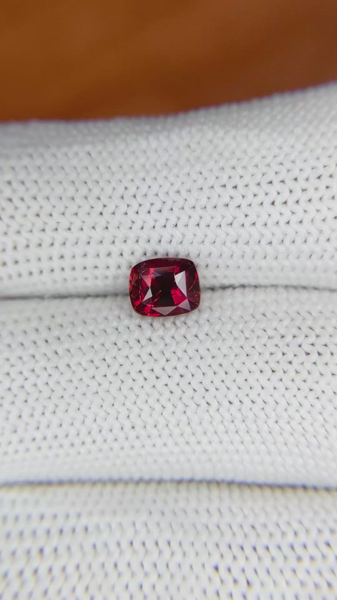1.13 Ct. Ruby from Mozambique Size Video