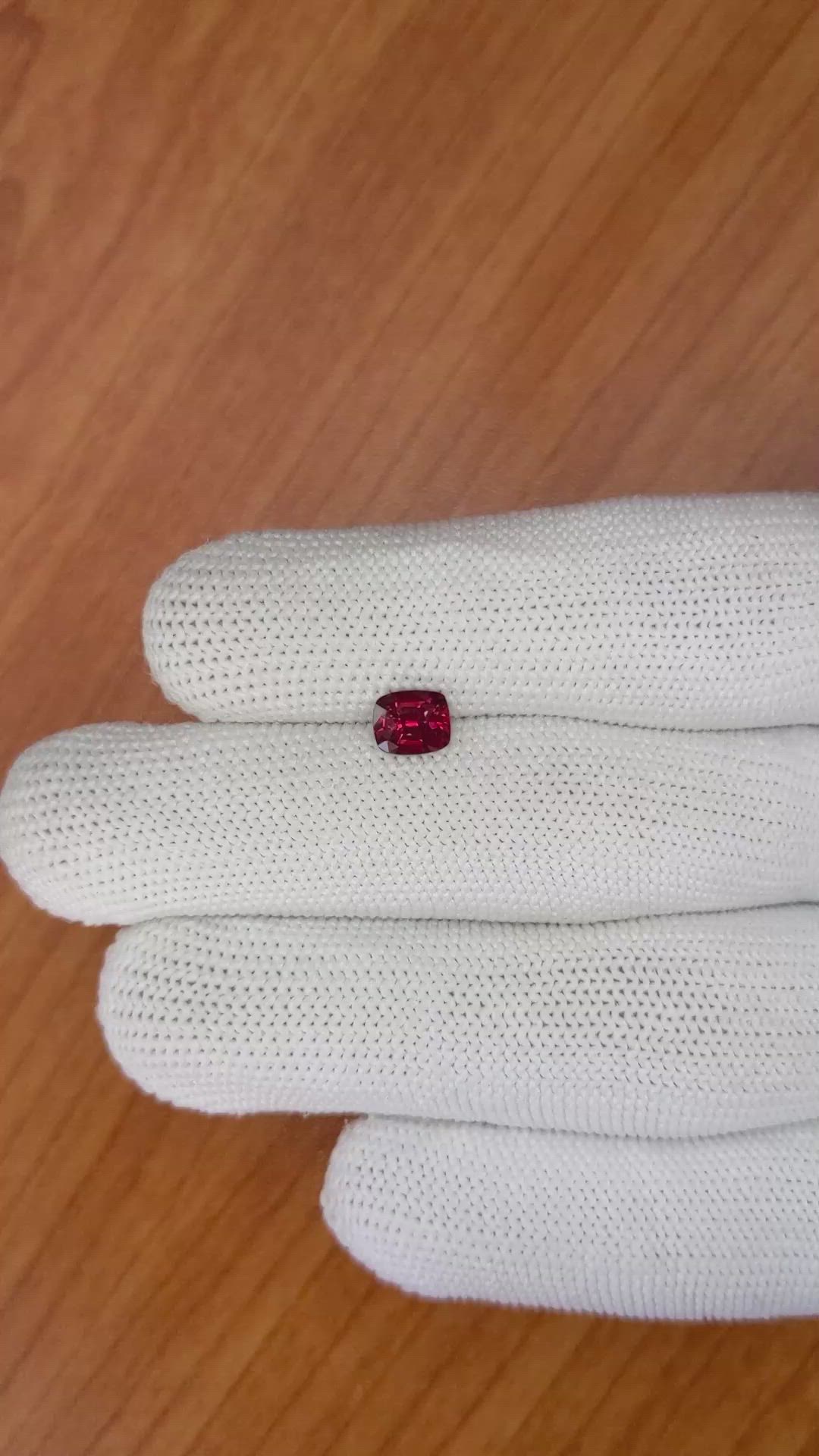 1.13 Ct. Ruby from Mozambique Size Video