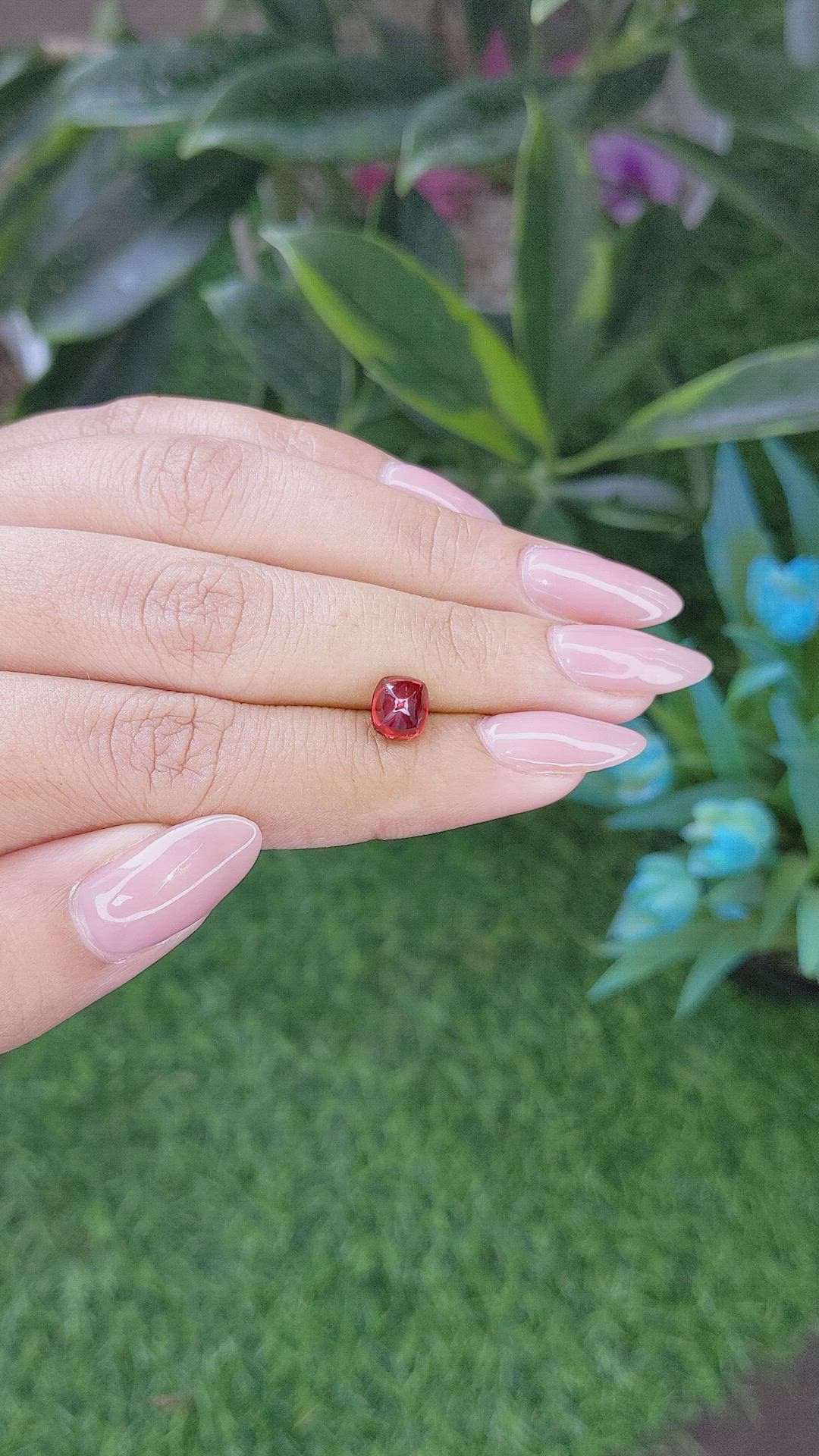 1.94 Ct. Cabochon Ruby from India Size Video