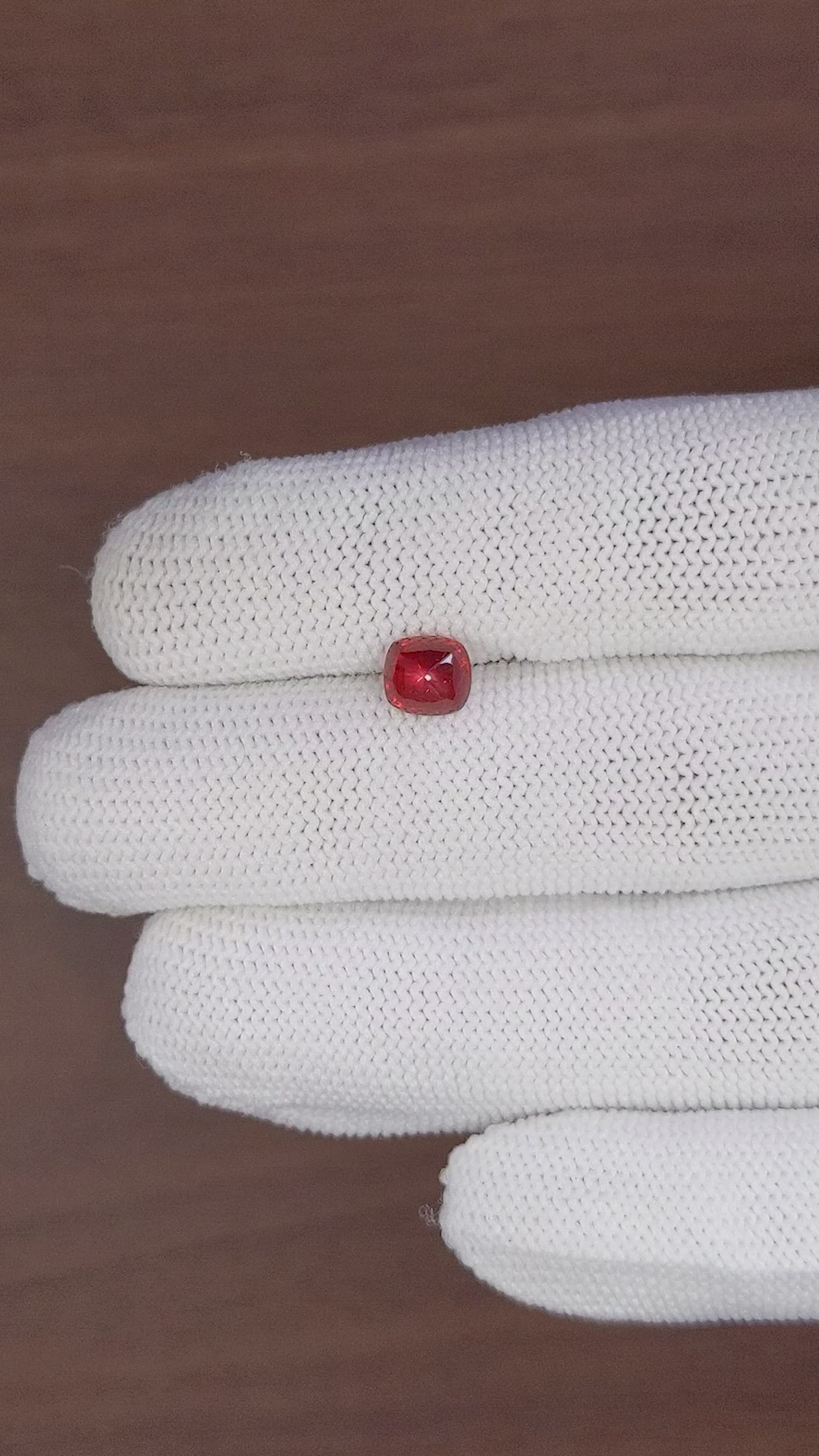 1.94 Ct. Cabochon Ruby from India Size Video