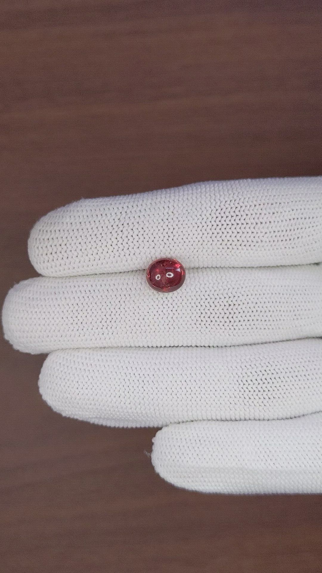 4.05 Ct. Cabochon Ruby from India Size Video